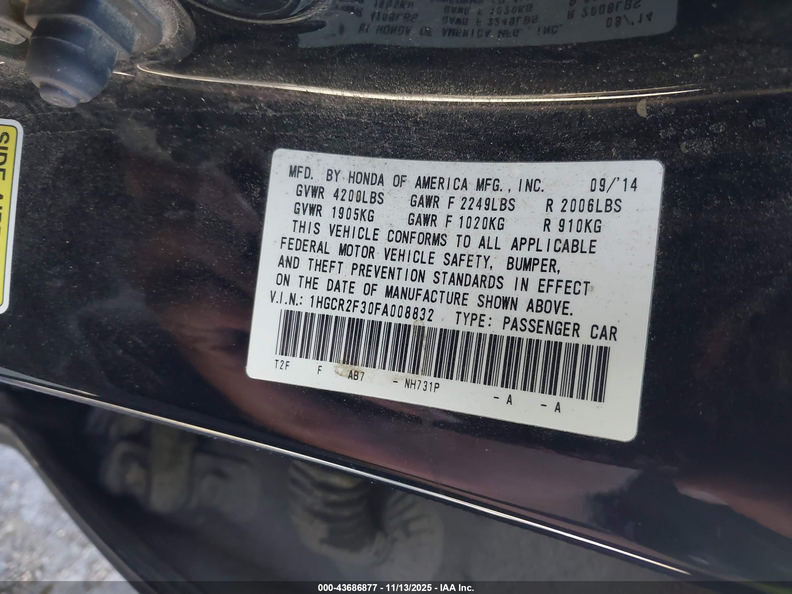 HONDA ACCORD image 9