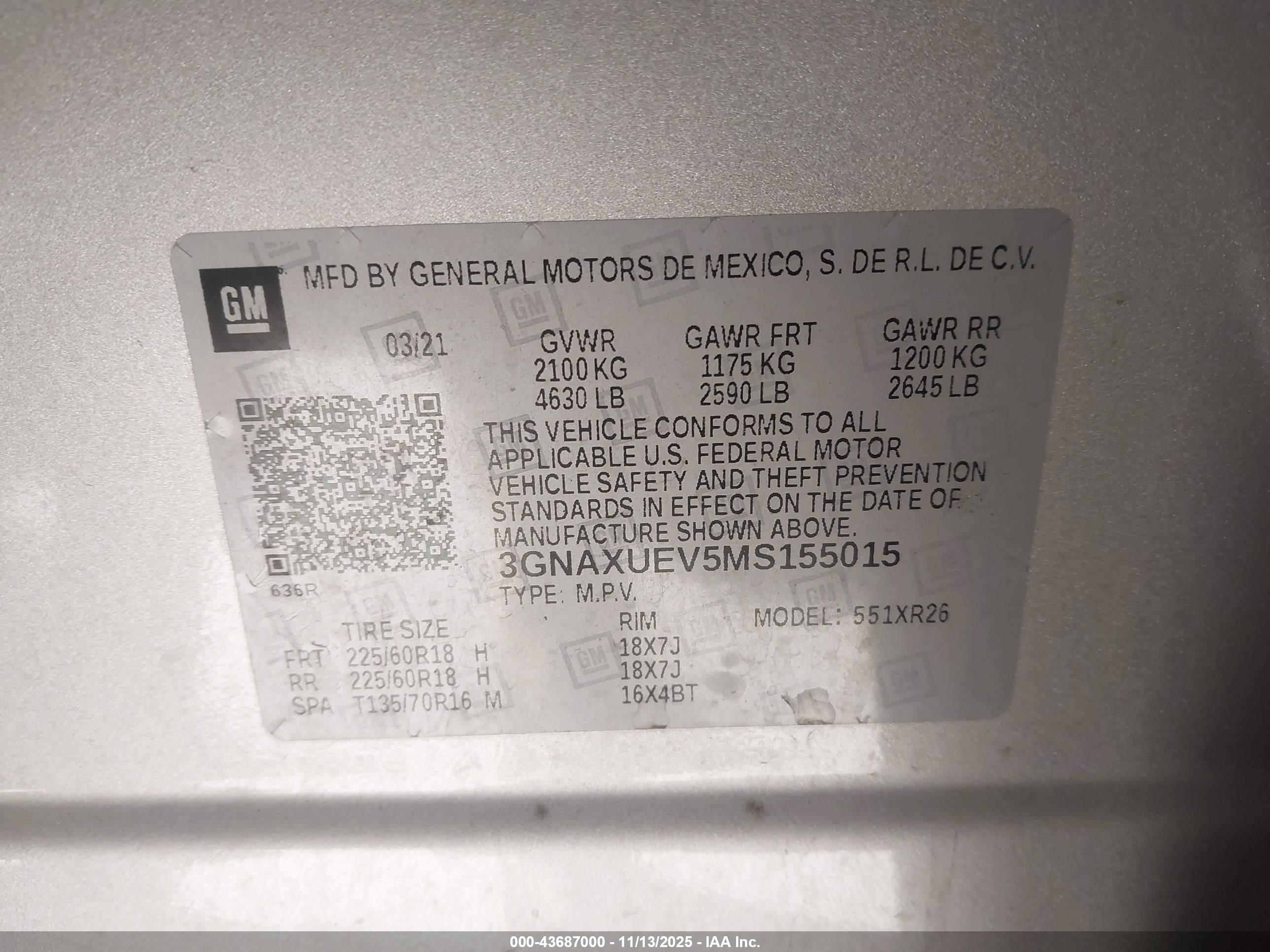 CHEVROLET EQUINOX image 9