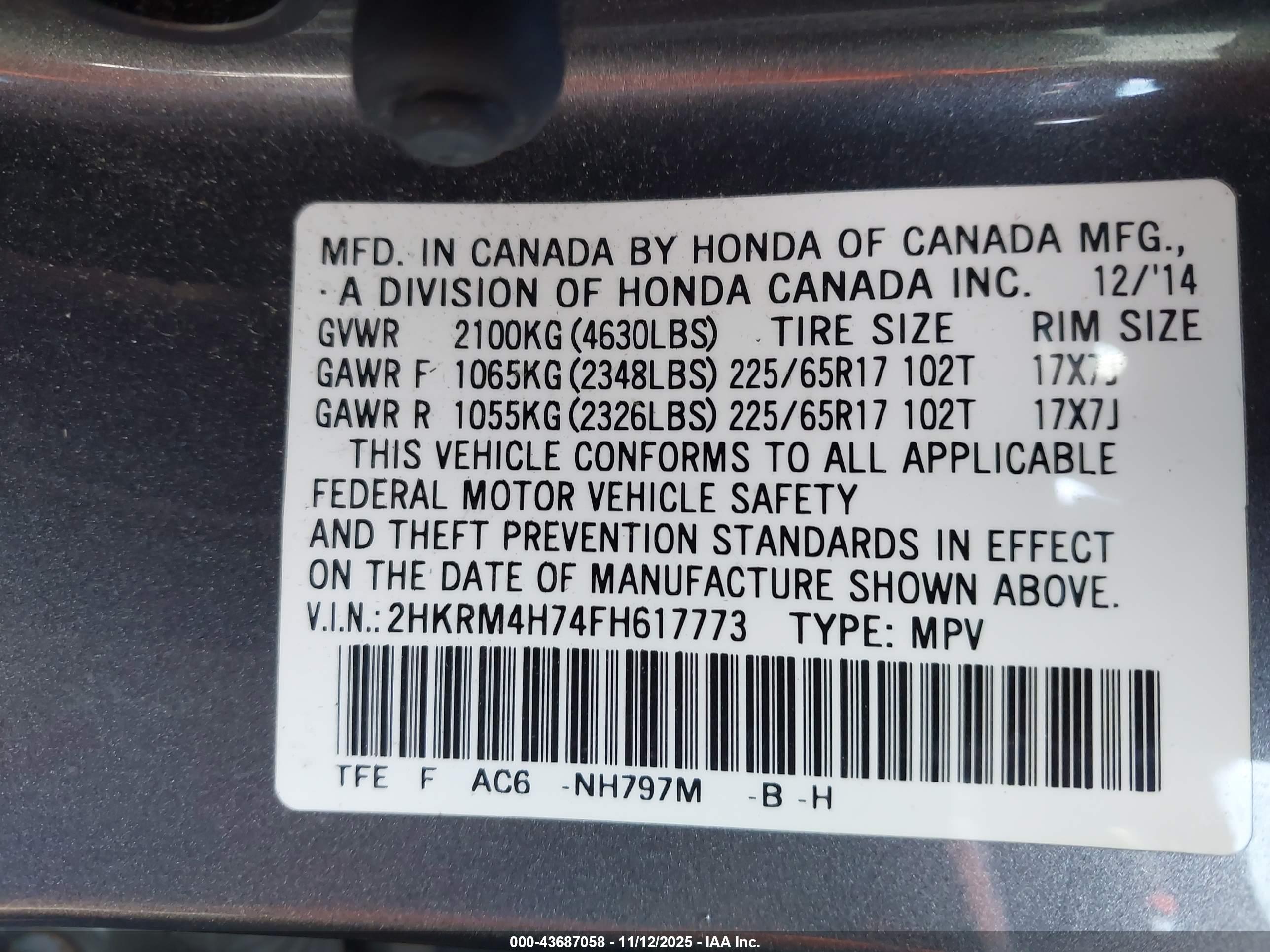 HONDA CR-V image 9