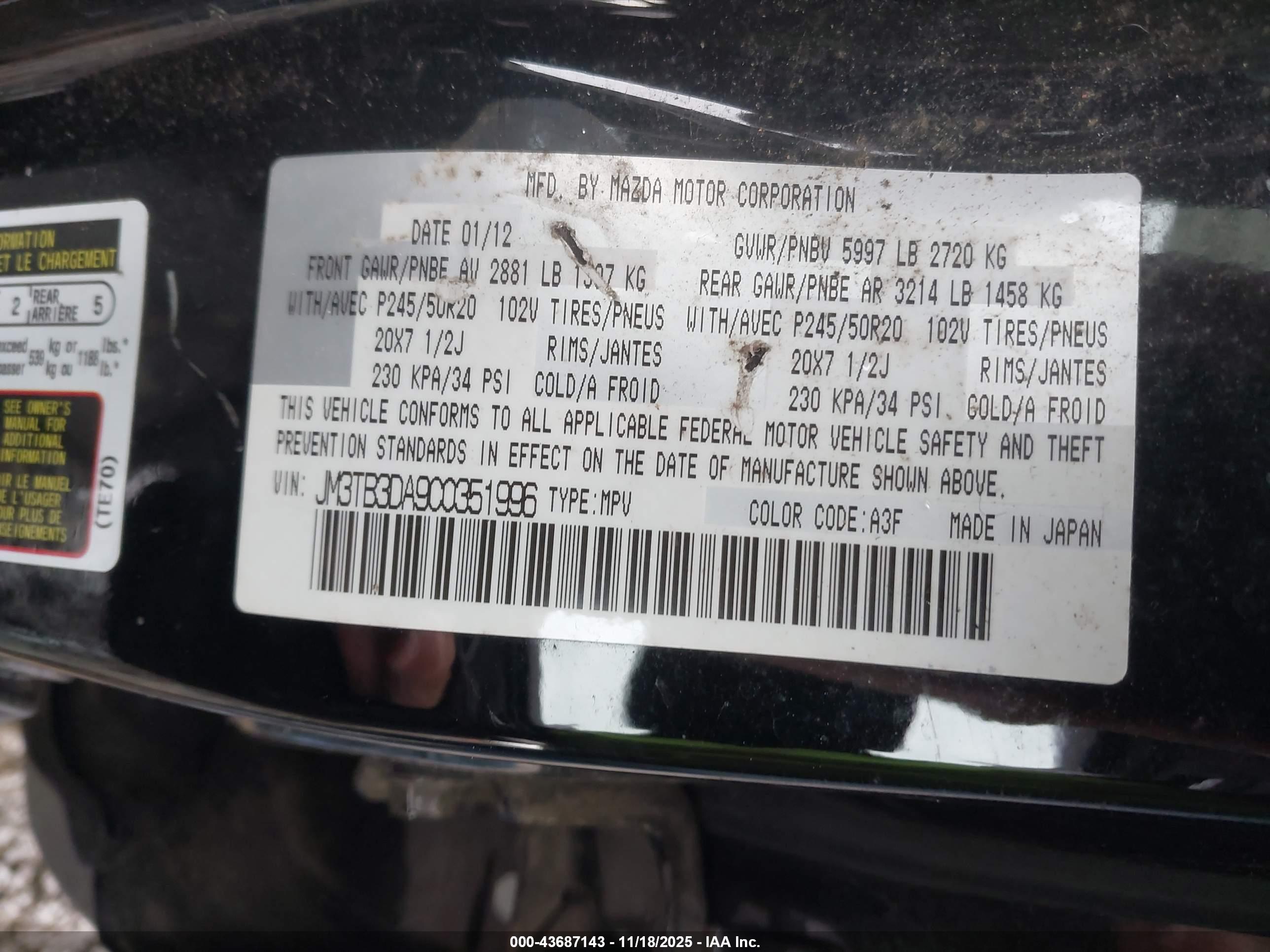 MAZDA CX-9 image 9