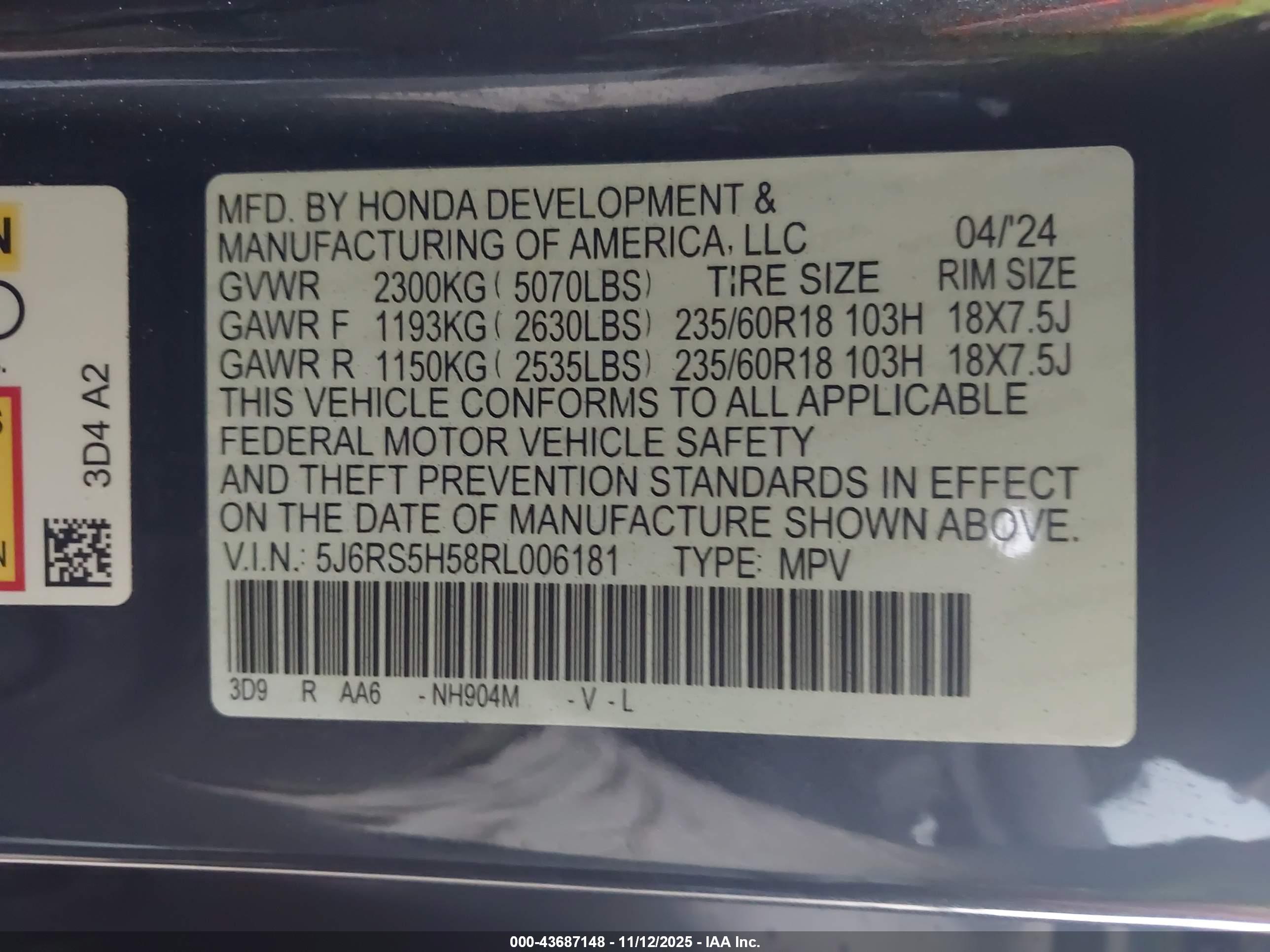 HONDA CR-V image 9