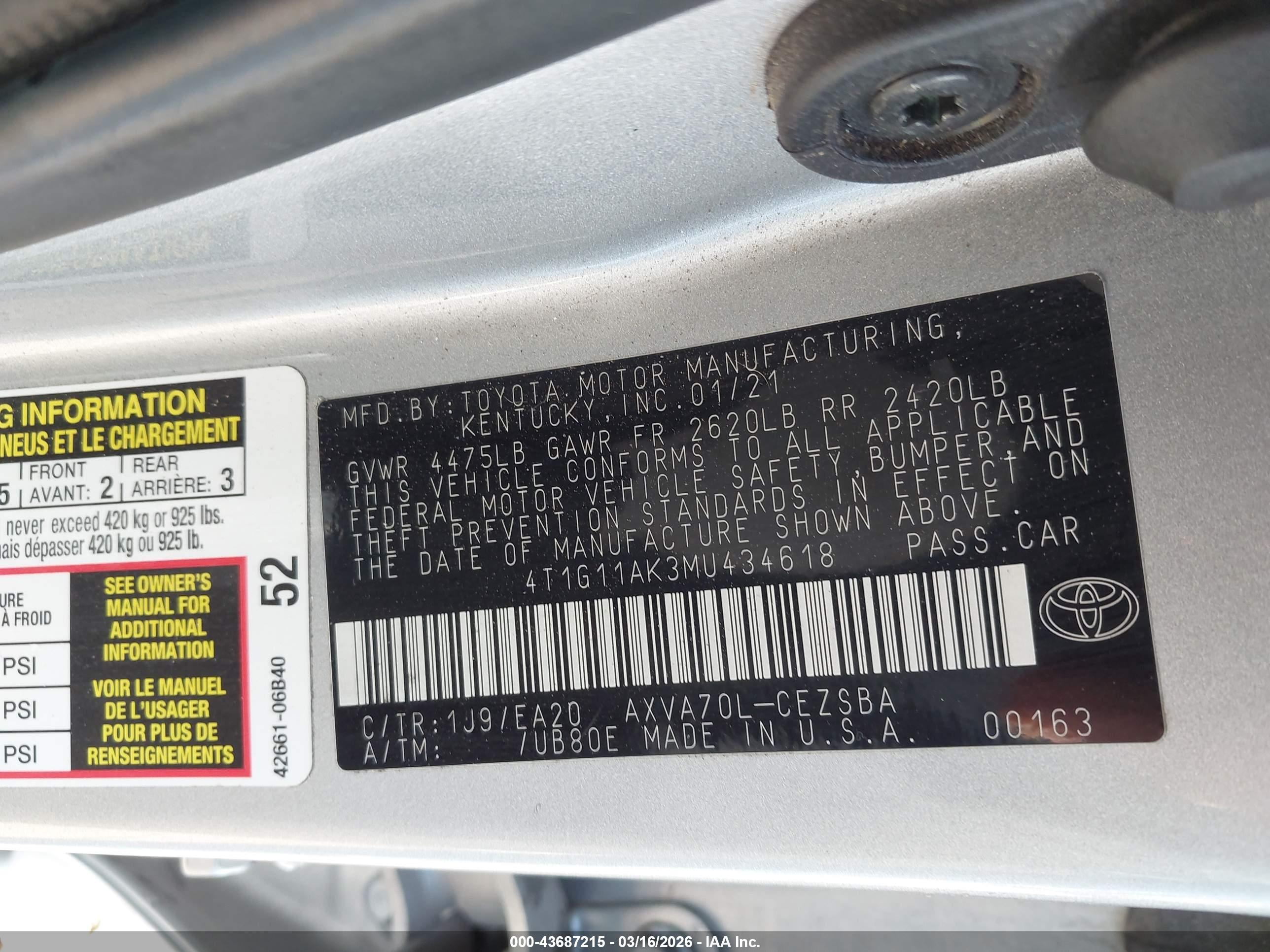 TOYOTA CAMRY image 9