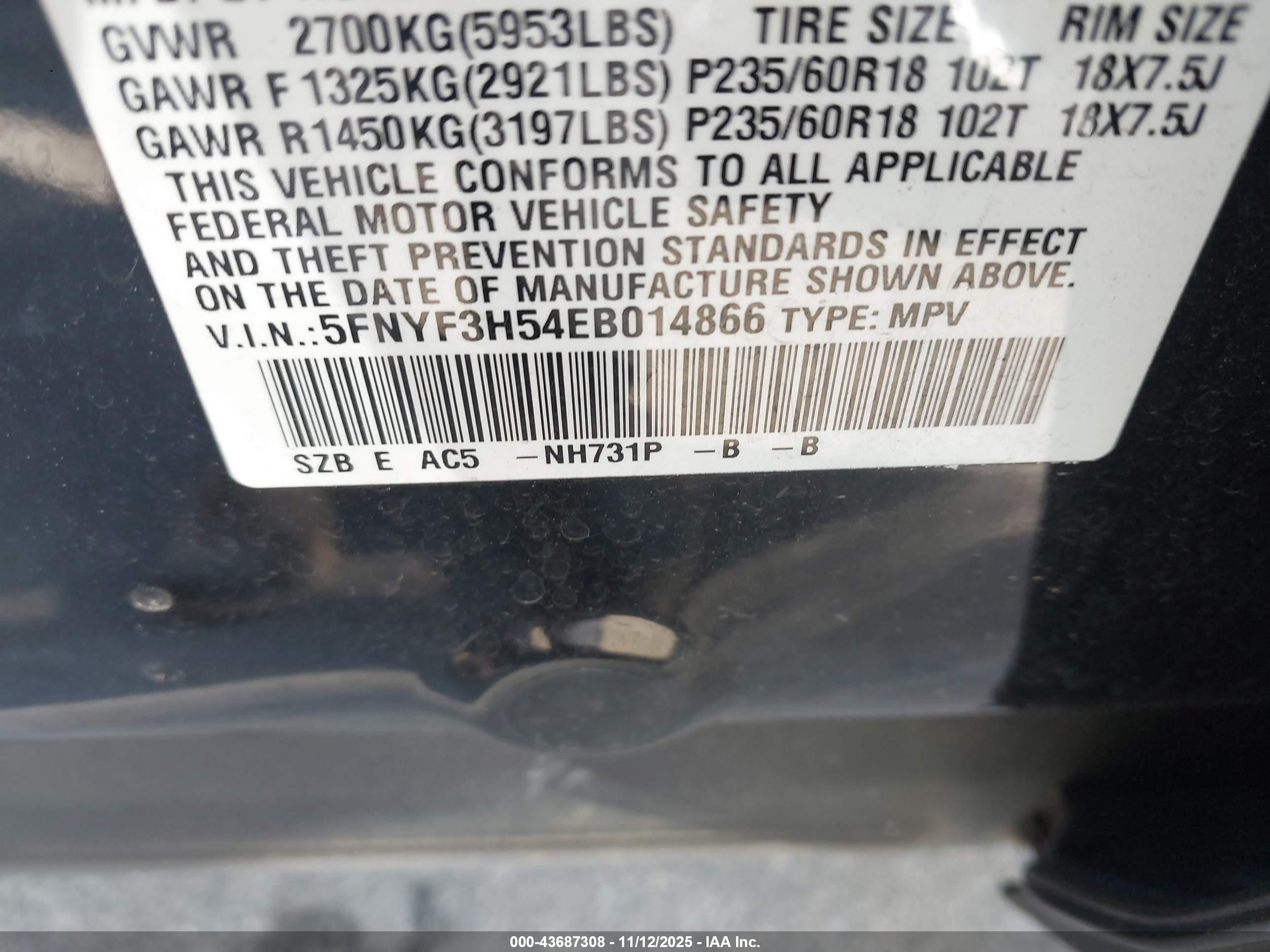 HONDA PILOT image 9