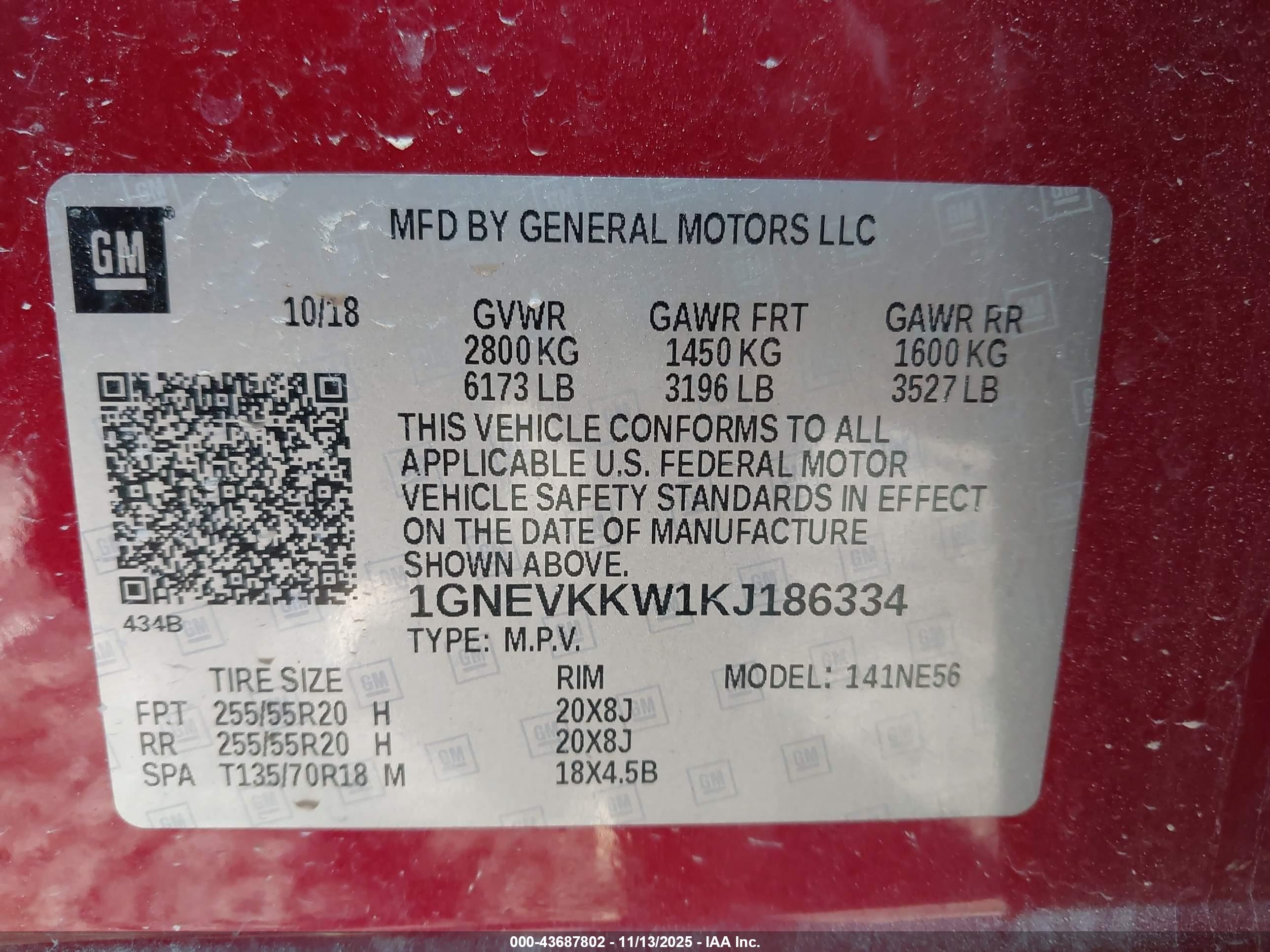 CHEVROLET TRAVERSE image 9