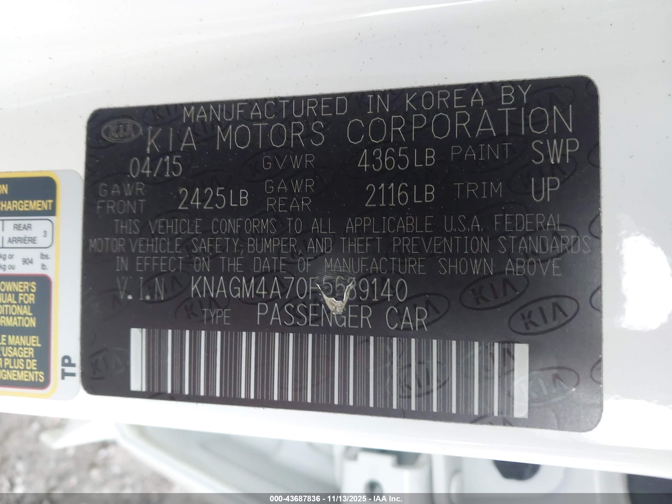 KIA OPTIMA image 9