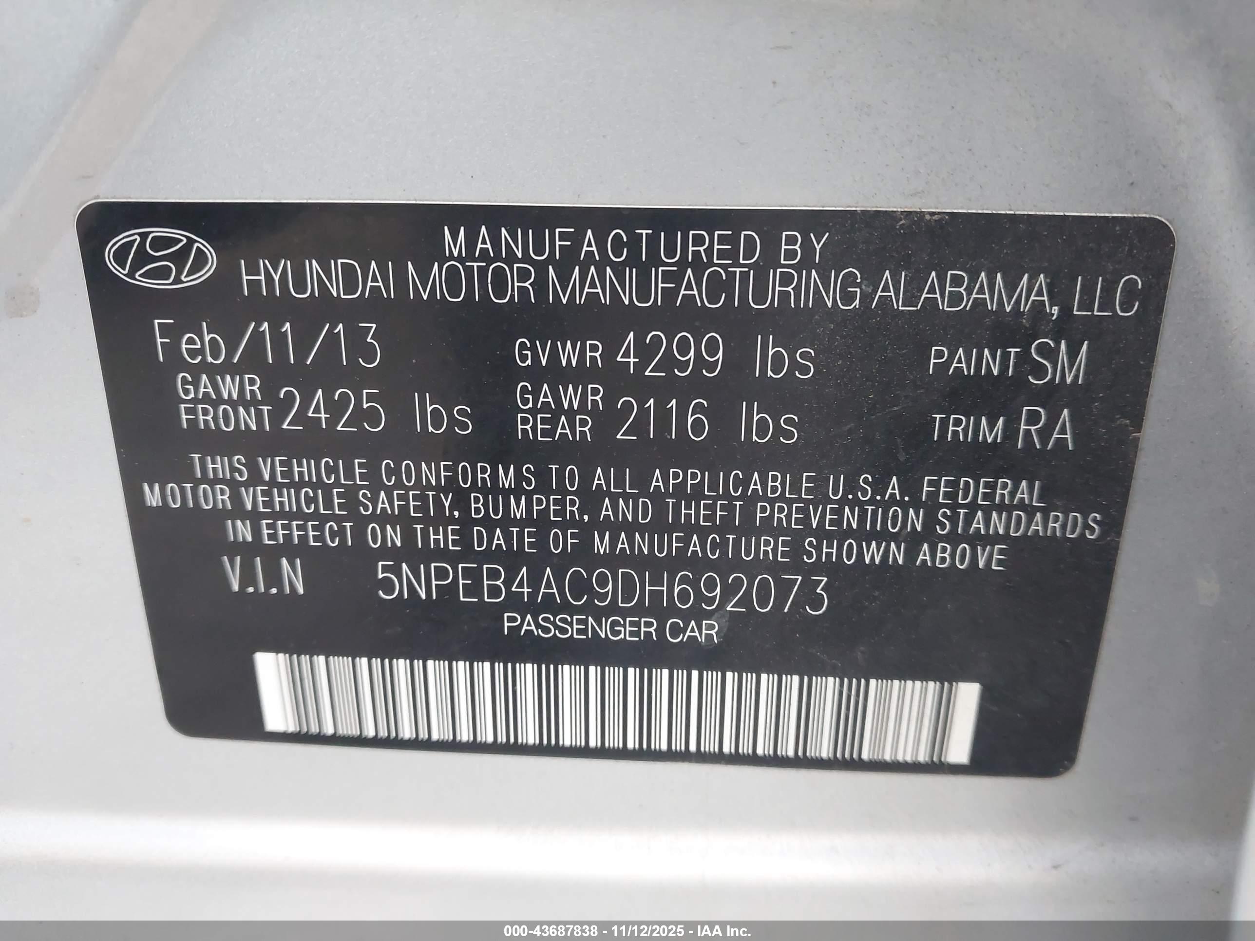 HYUNDAI SONATA image 9