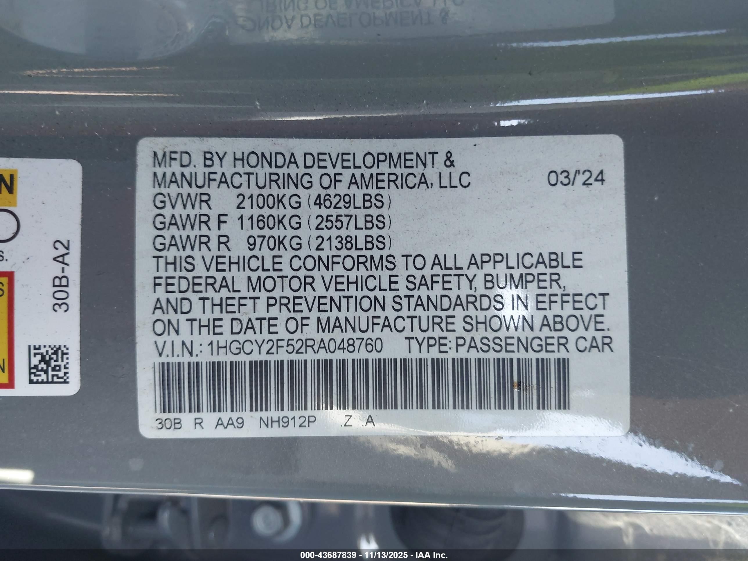 HONDA ACCORD image 9
