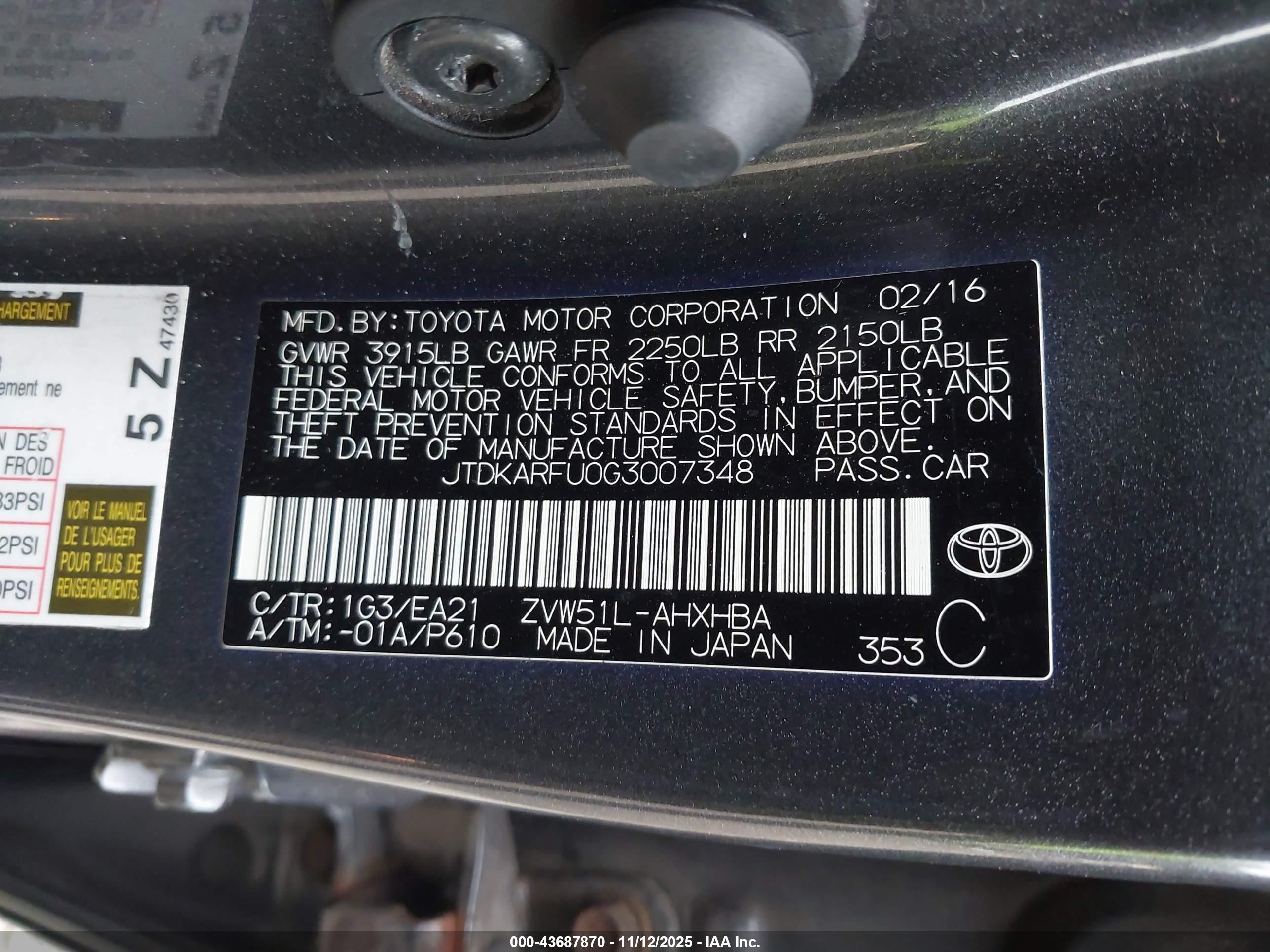 TOYOTA PRIUS image 9