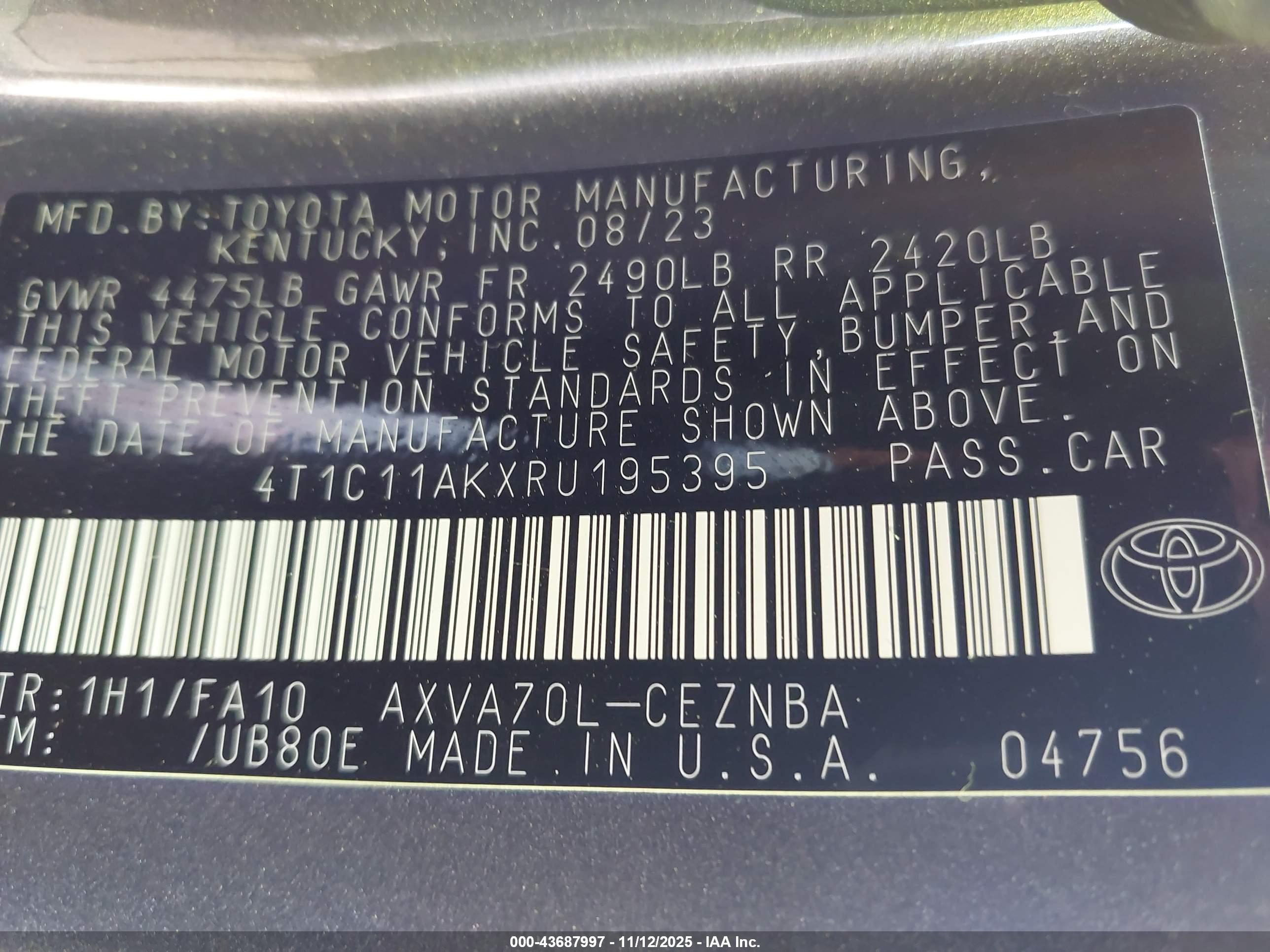 TOYOTA CAMRY image 9
