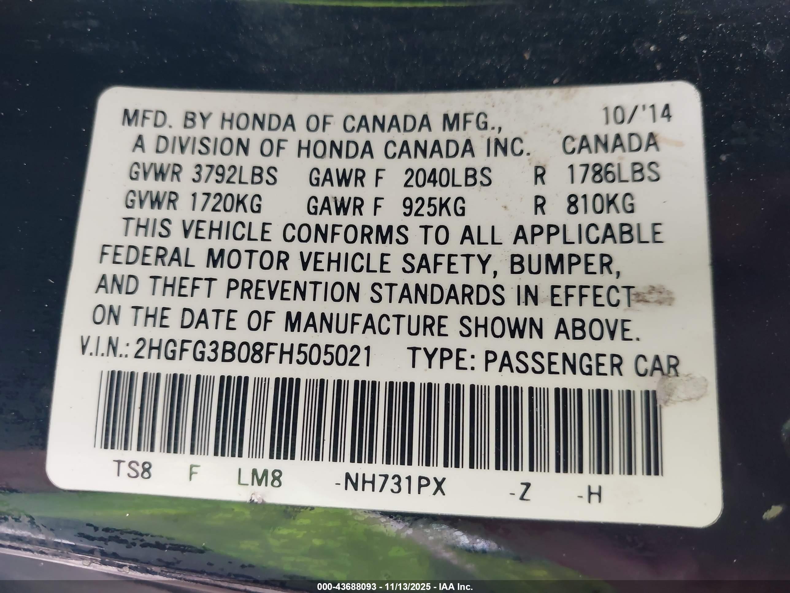 HONDA CIVIC image 9