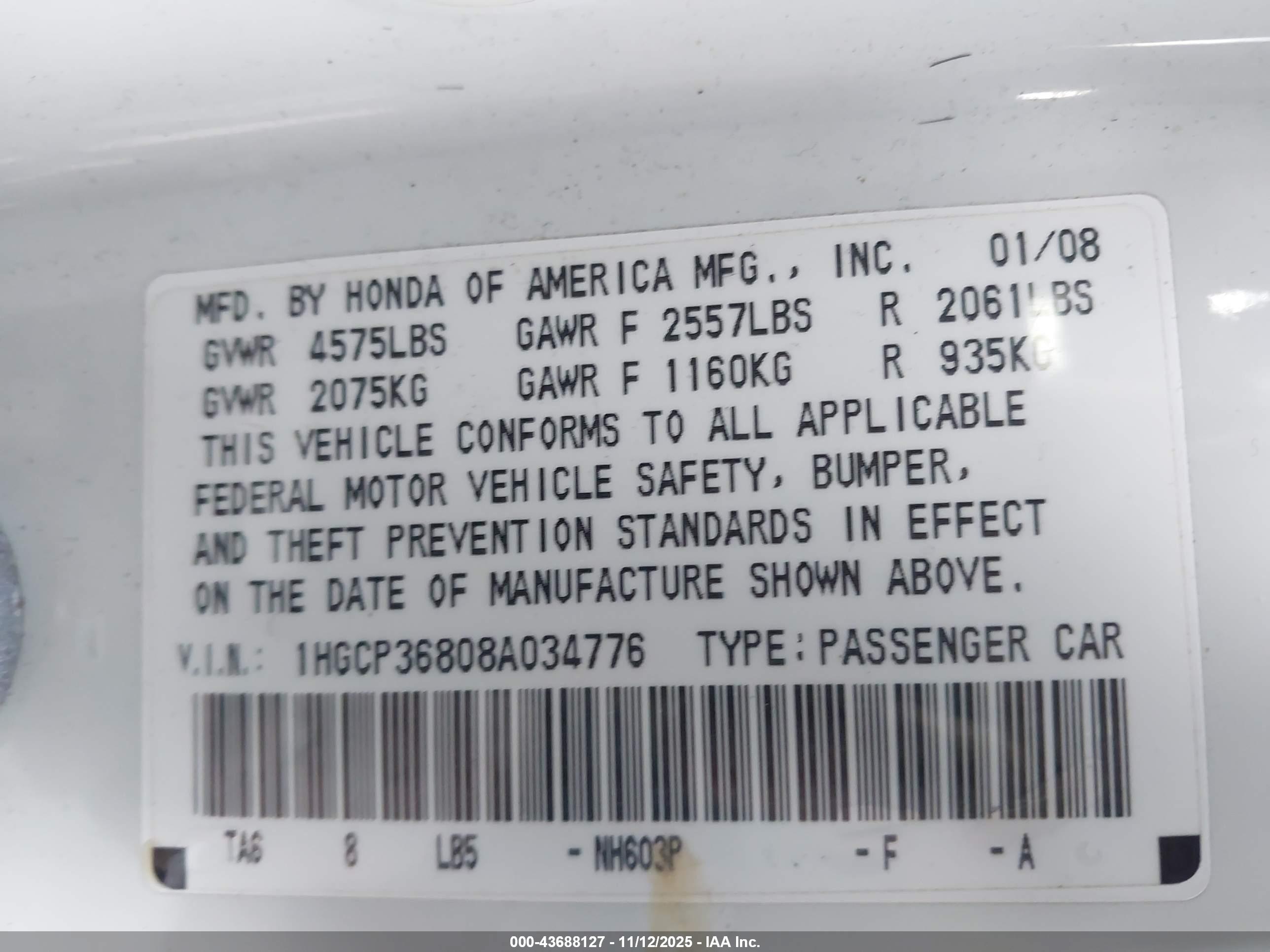 HONDA ACCORD image 9