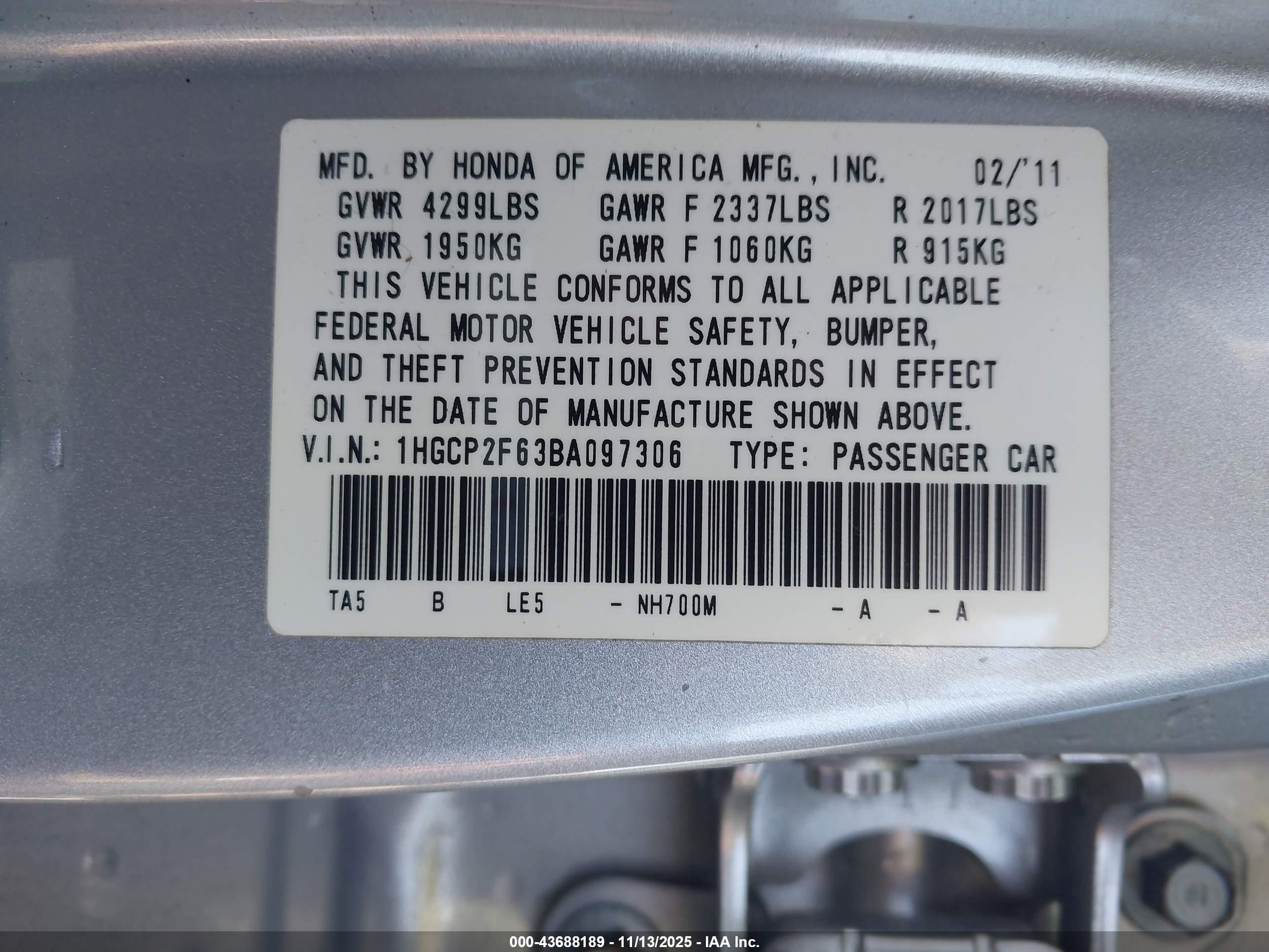 HONDA ACCORD image 9