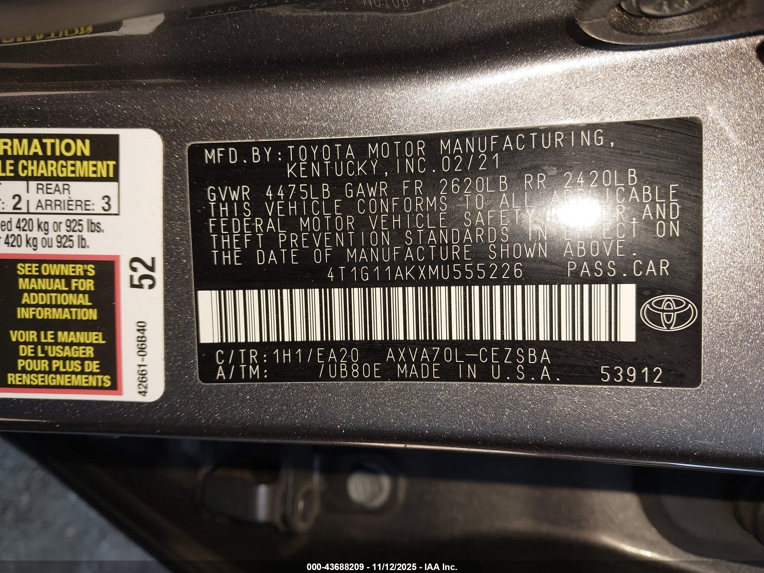TOYOTA CAMRY image 9