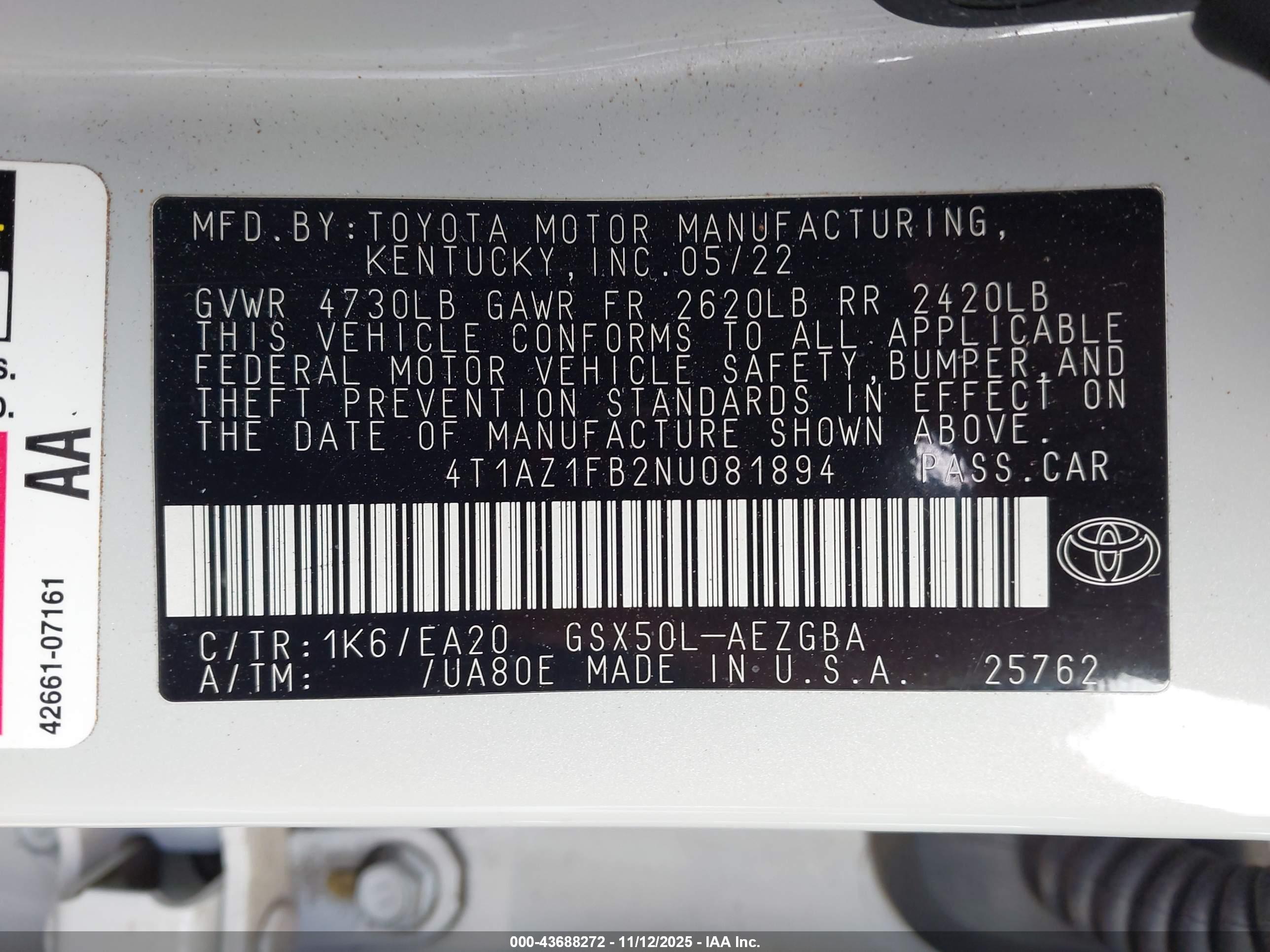 TOYOTA AVALON image 9