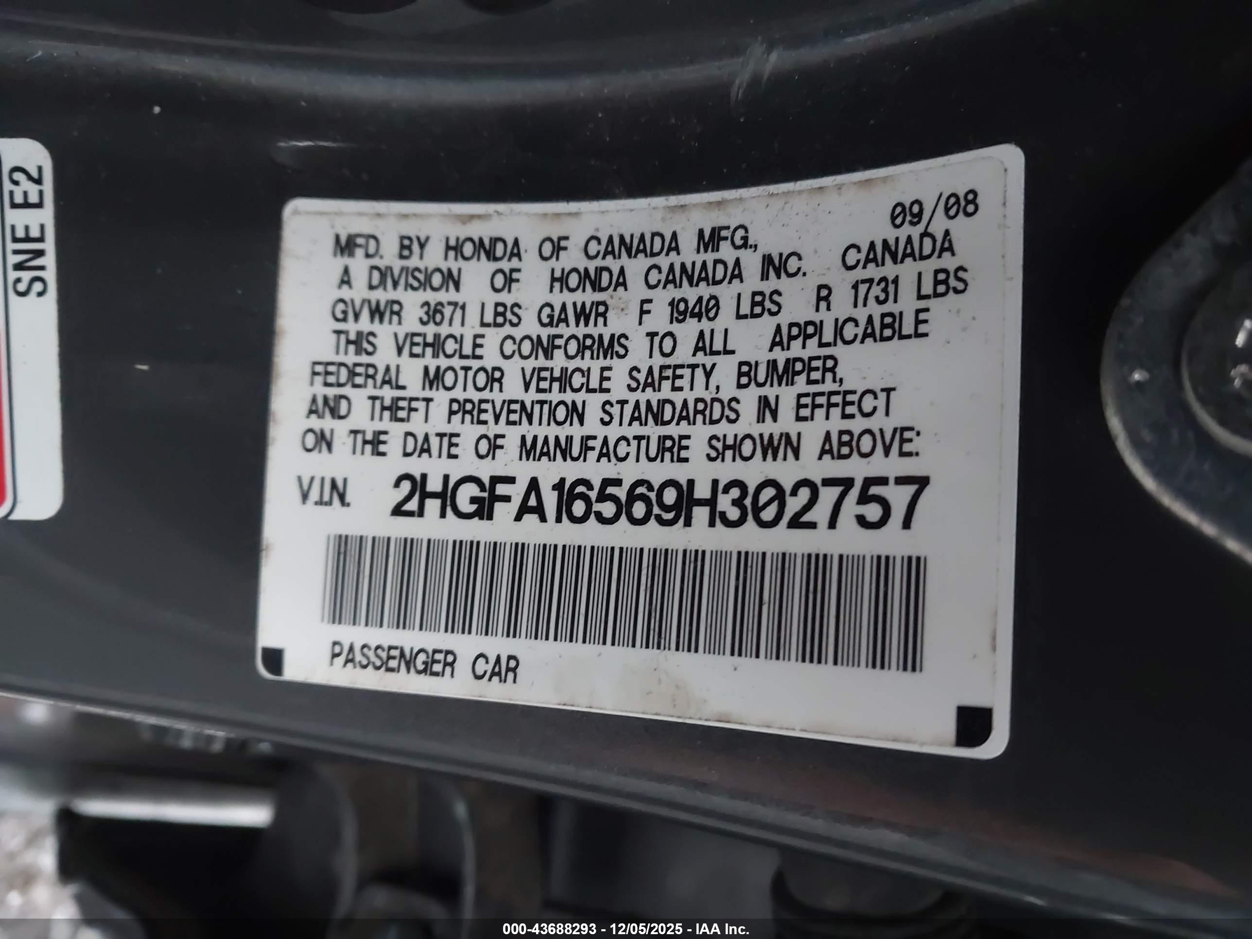 HONDA CIVIC image 9