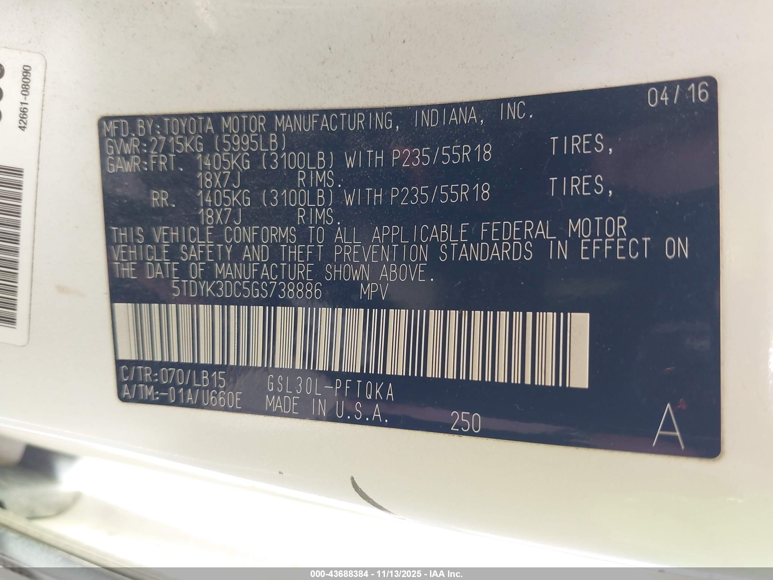 TOYOTA SIENNA image 9