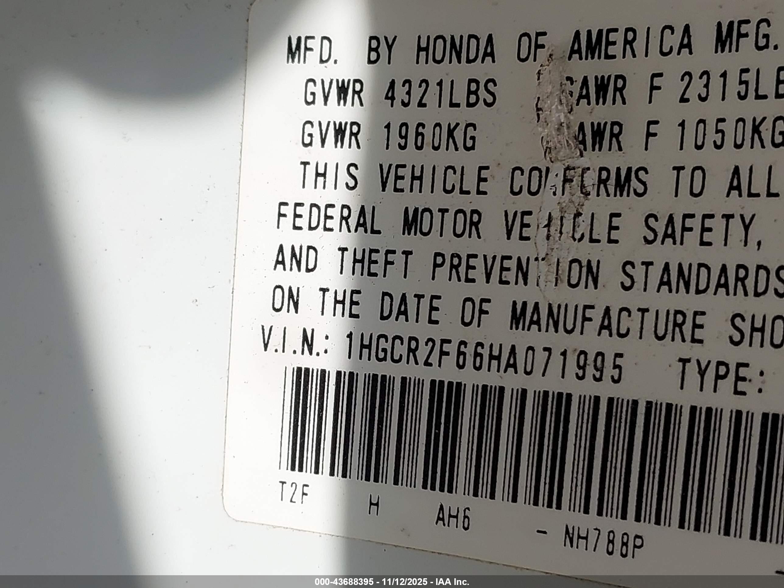 HONDA ACCORD image 9