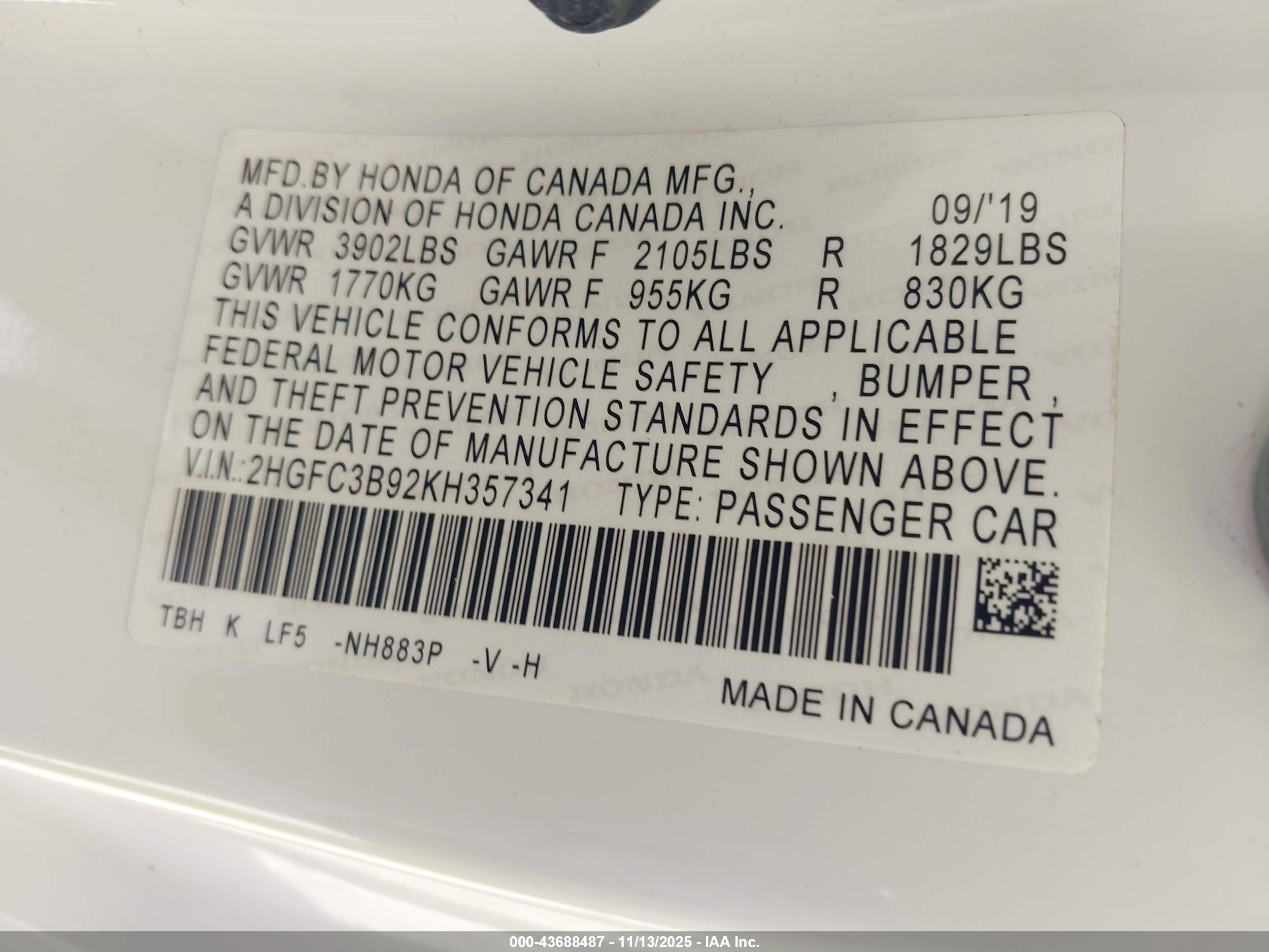 HONDA CIVIC image 9