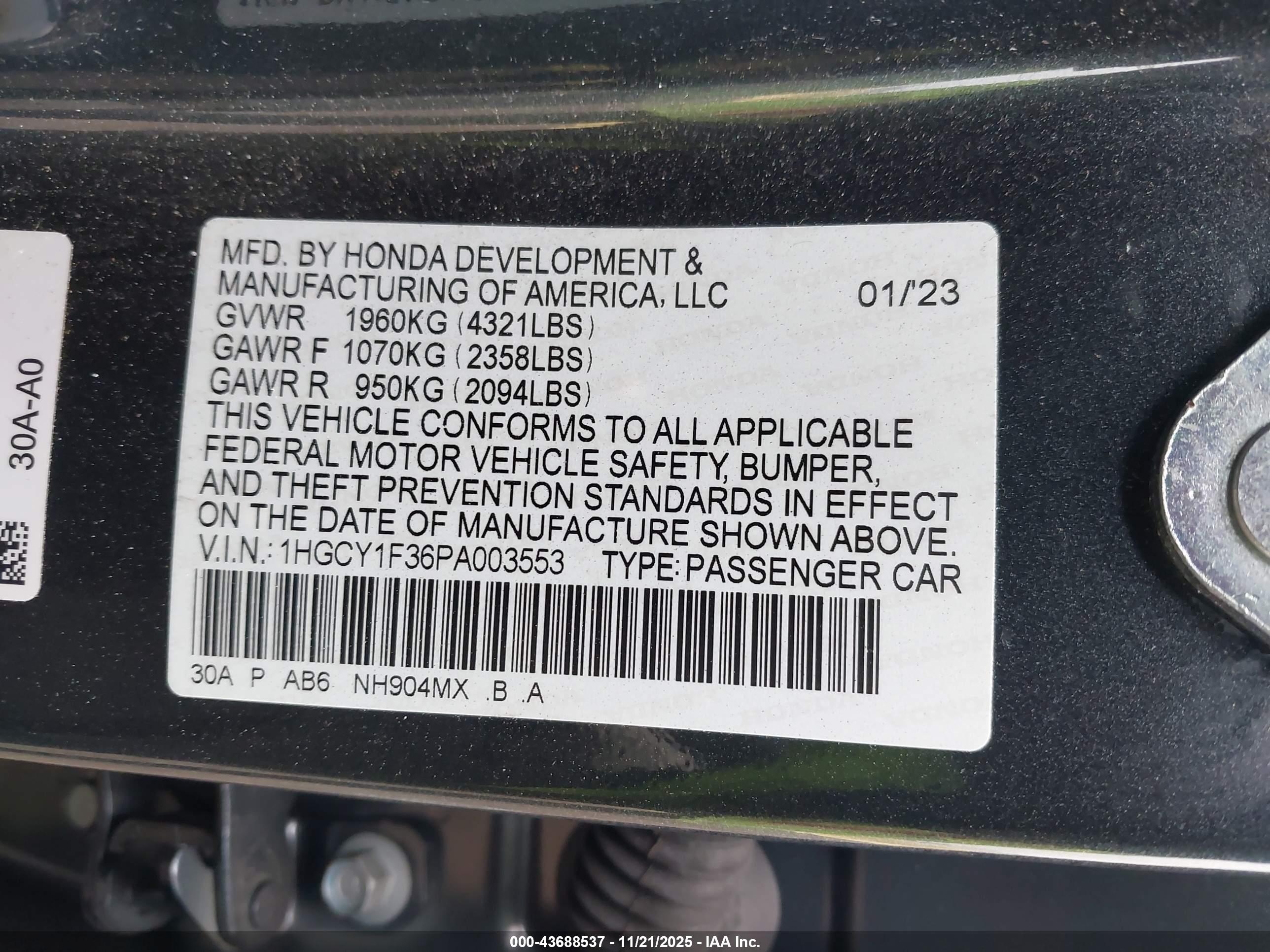 HONDA ACCORD image 9