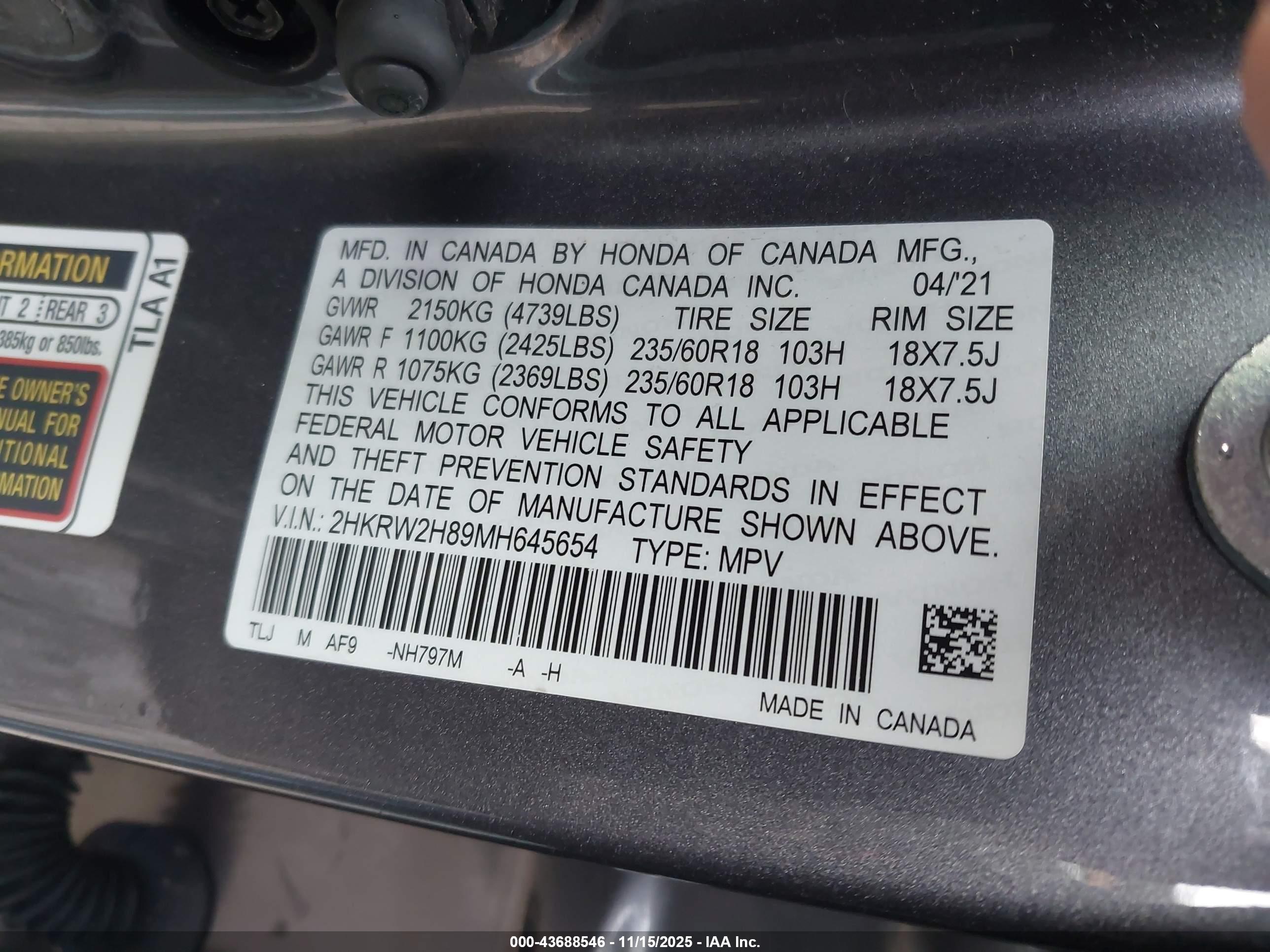 HONDA CR-V image 9
