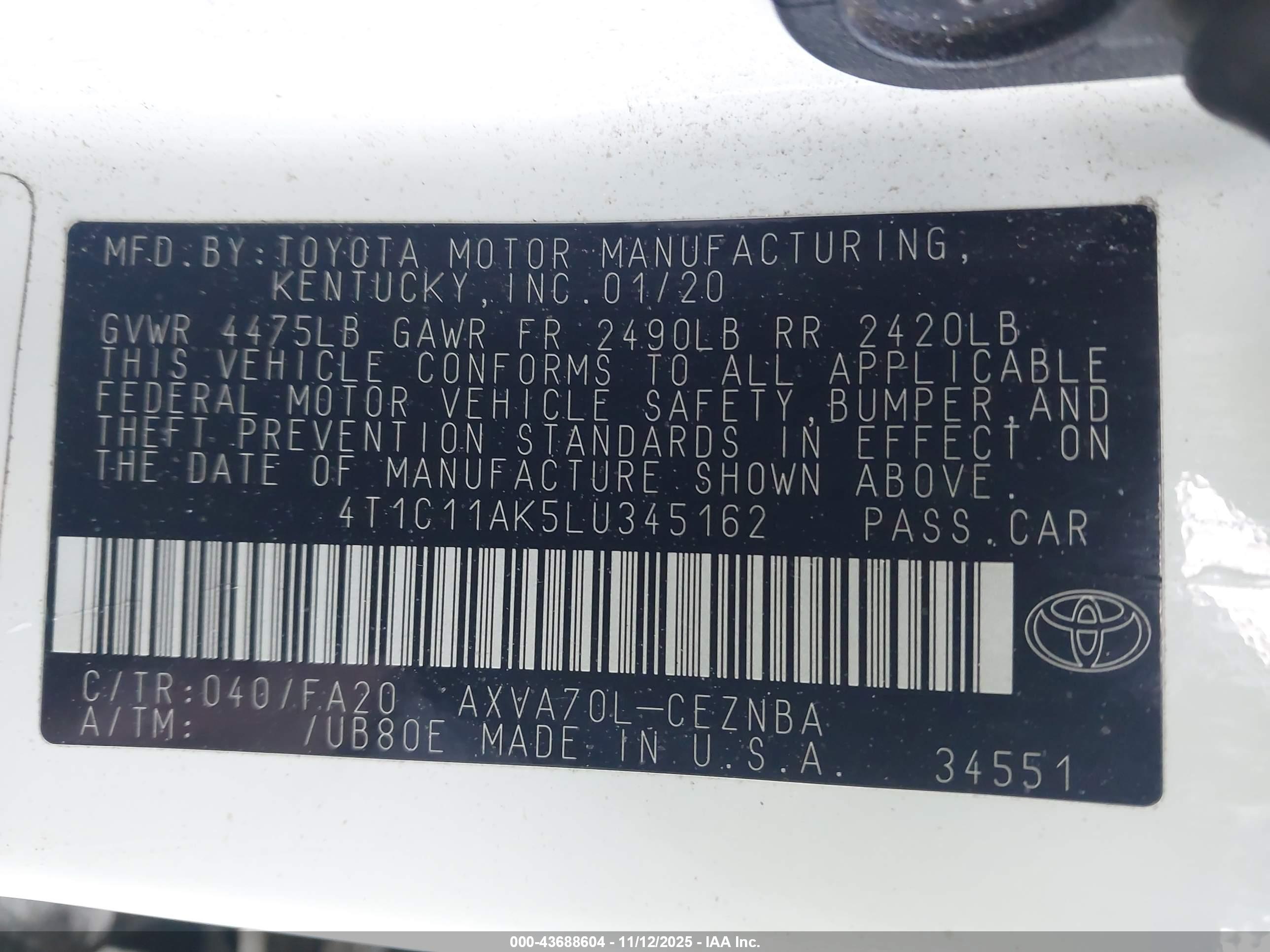 TOYOTA CAMRY image 9