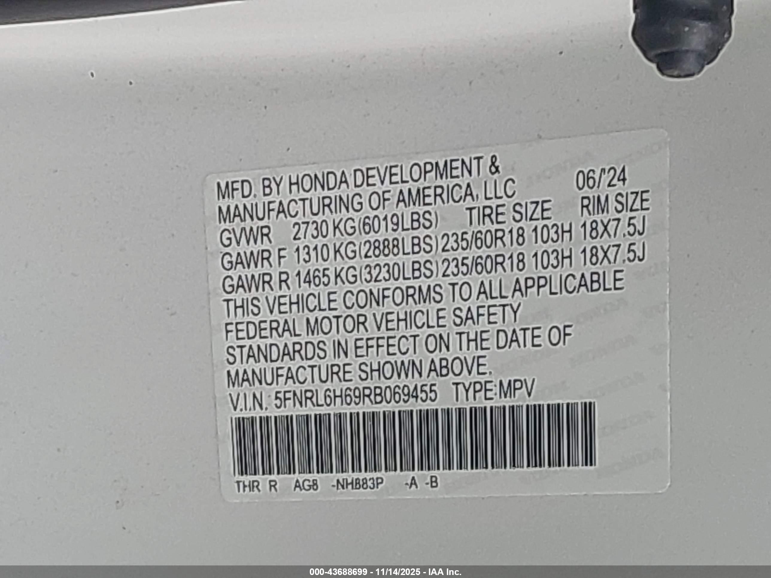HONDA ODYSSEY image 9