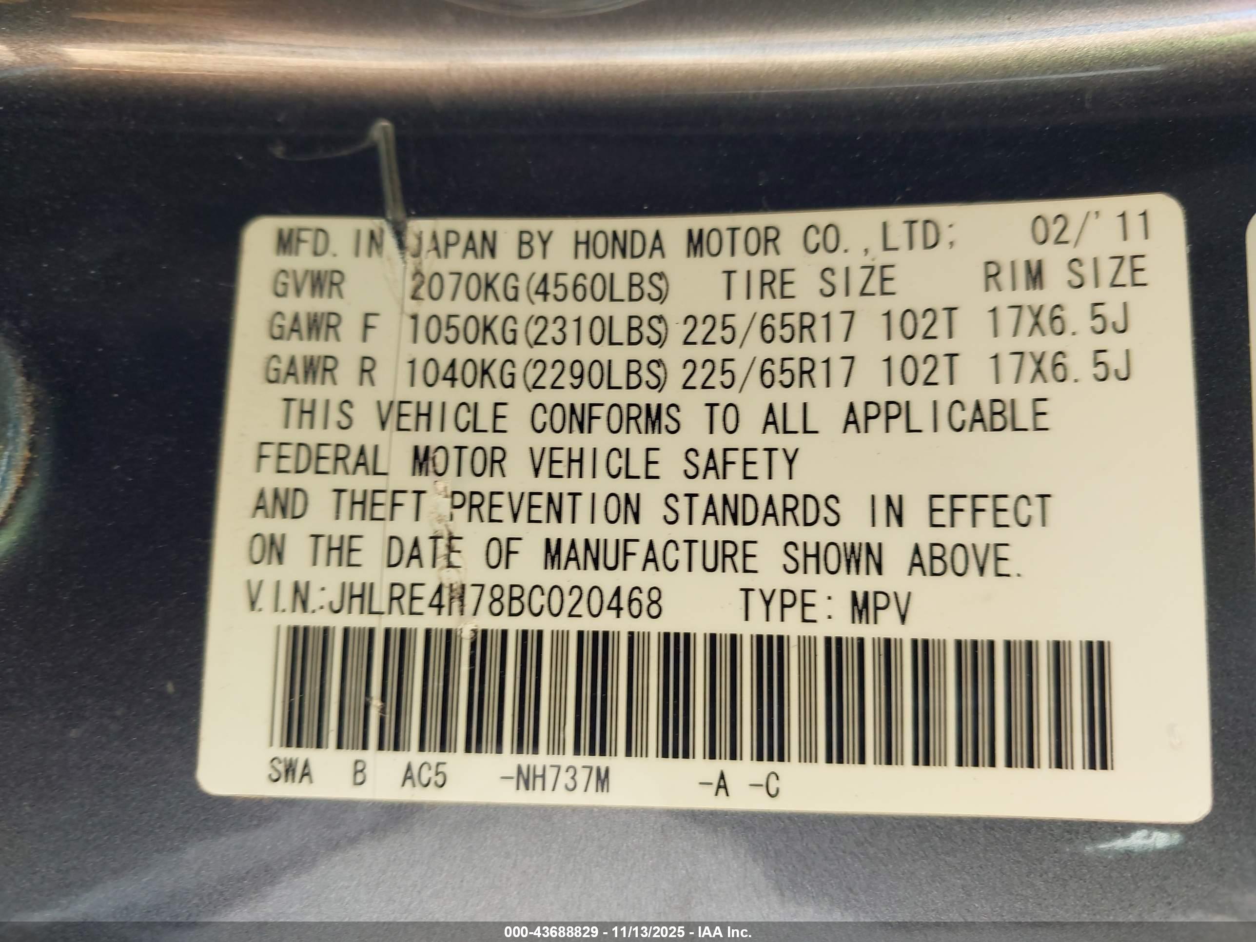 HONDA CR-V image 9