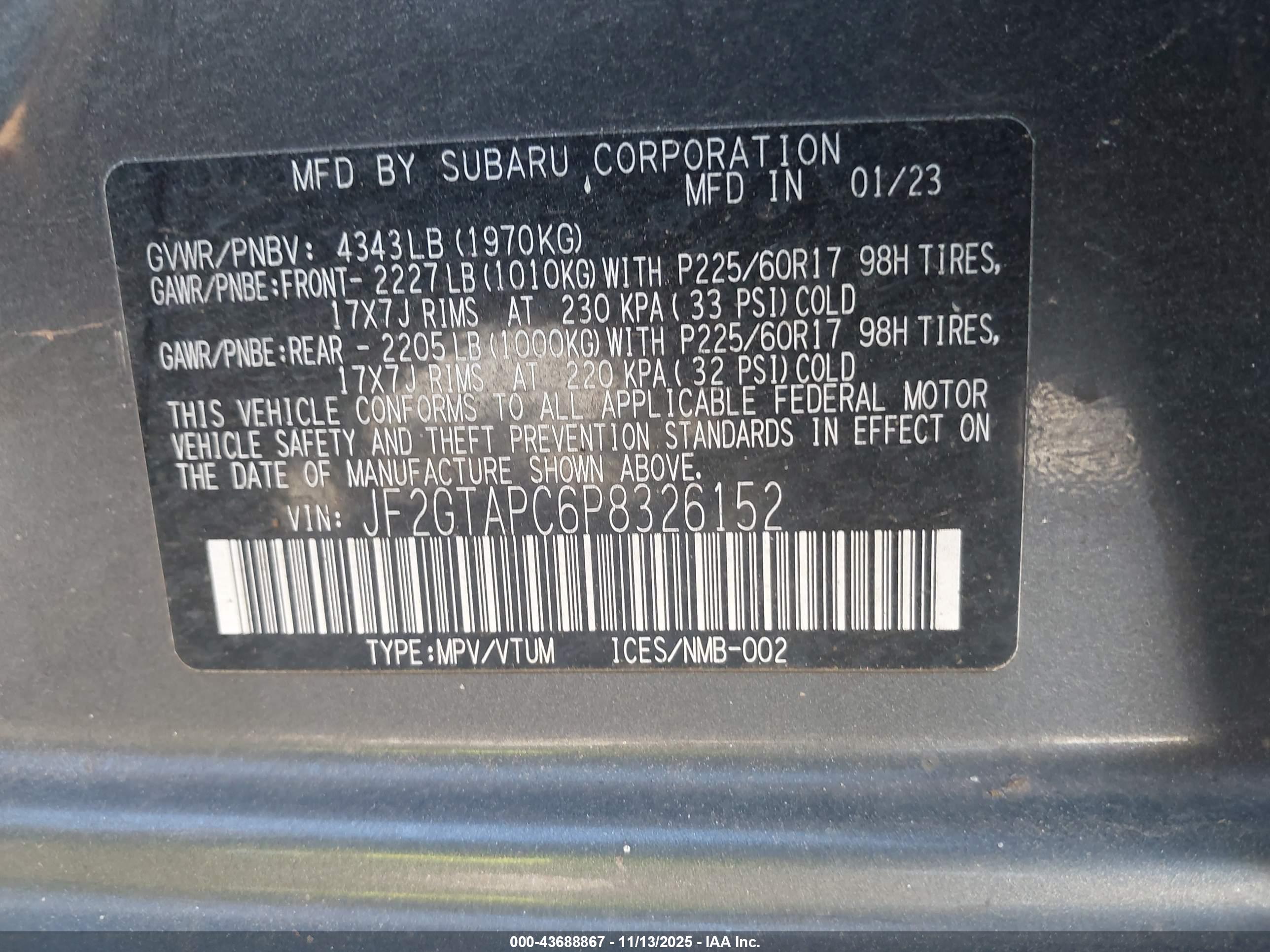 SUBARU CROSSTREK image 9
