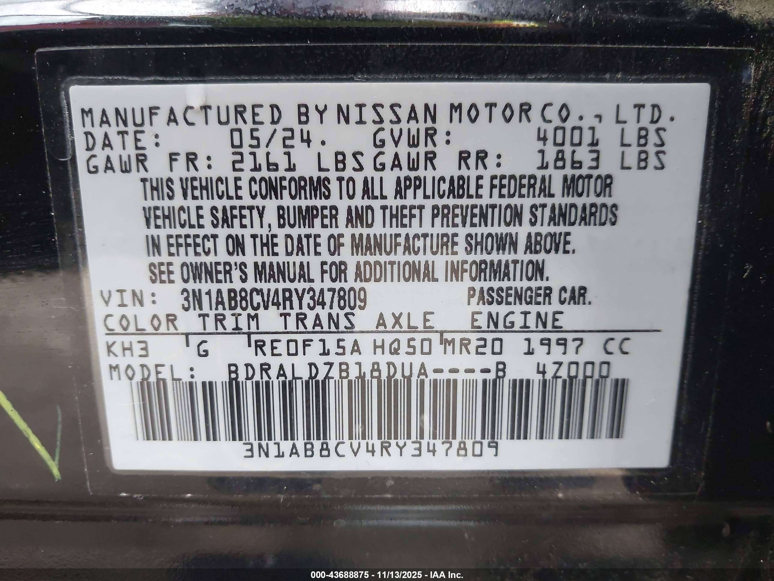NISSAN SENTRA image 9