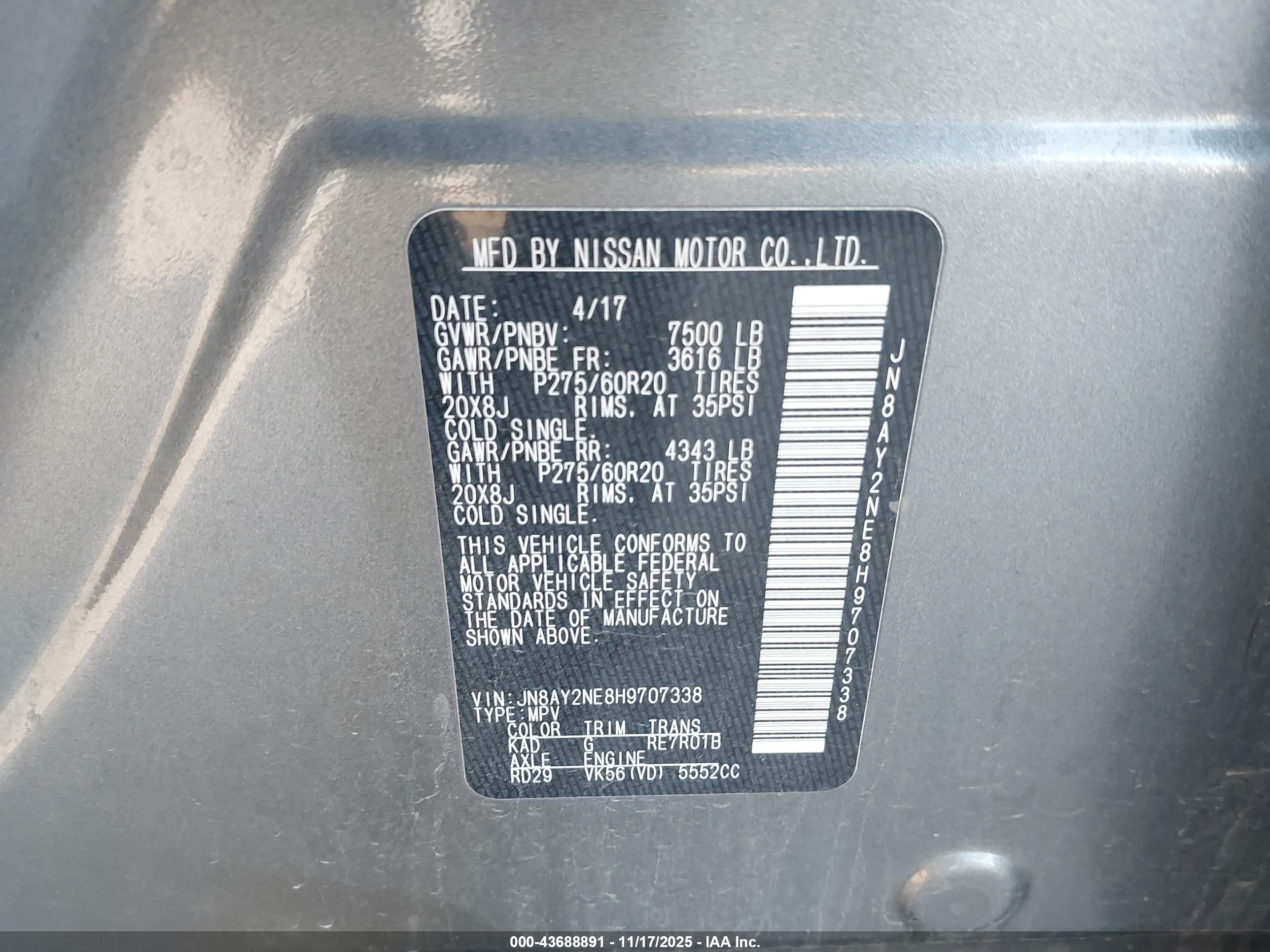 NISSAN ARMADA image 9