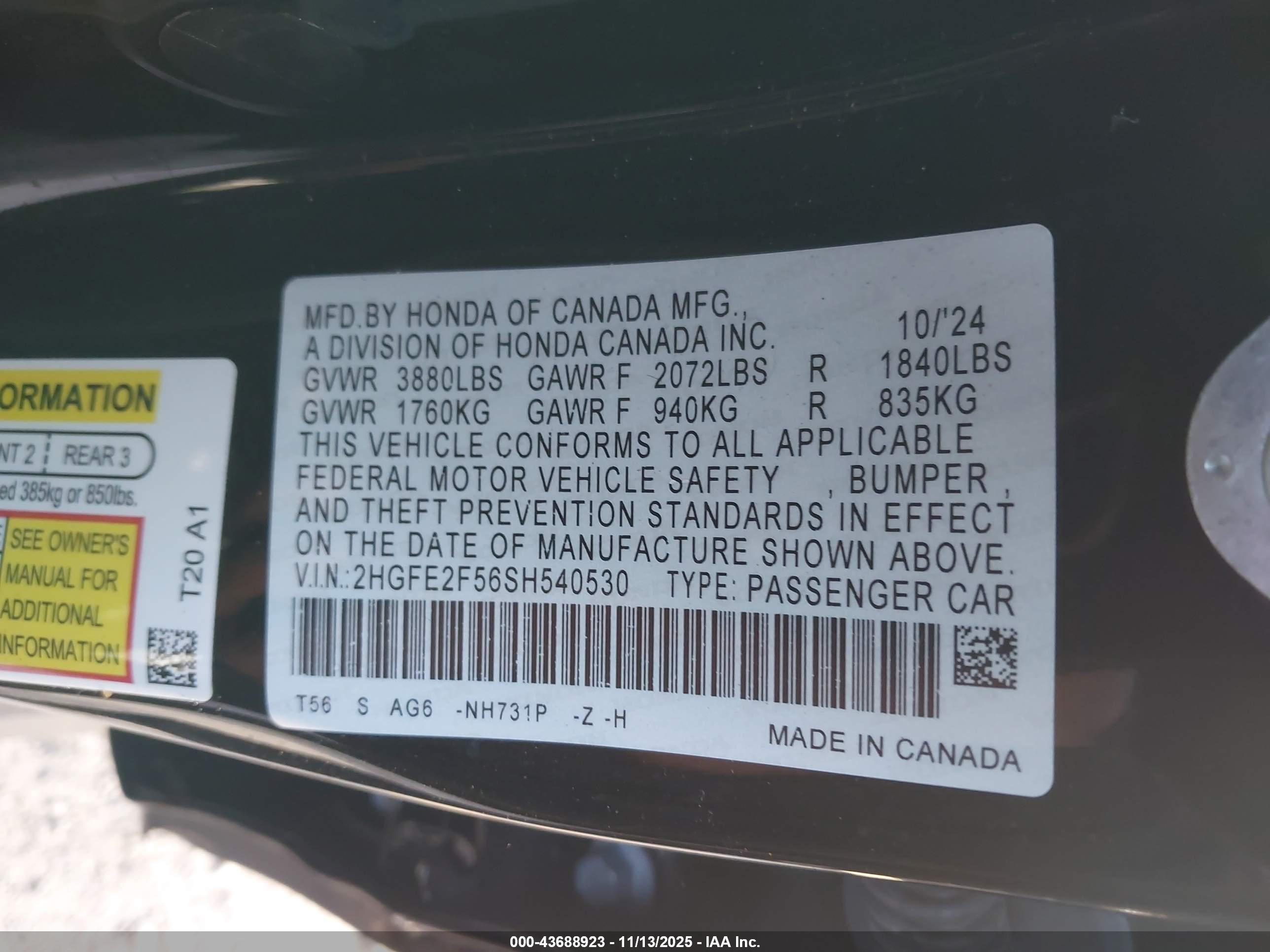 HONDA CIVIC image 9