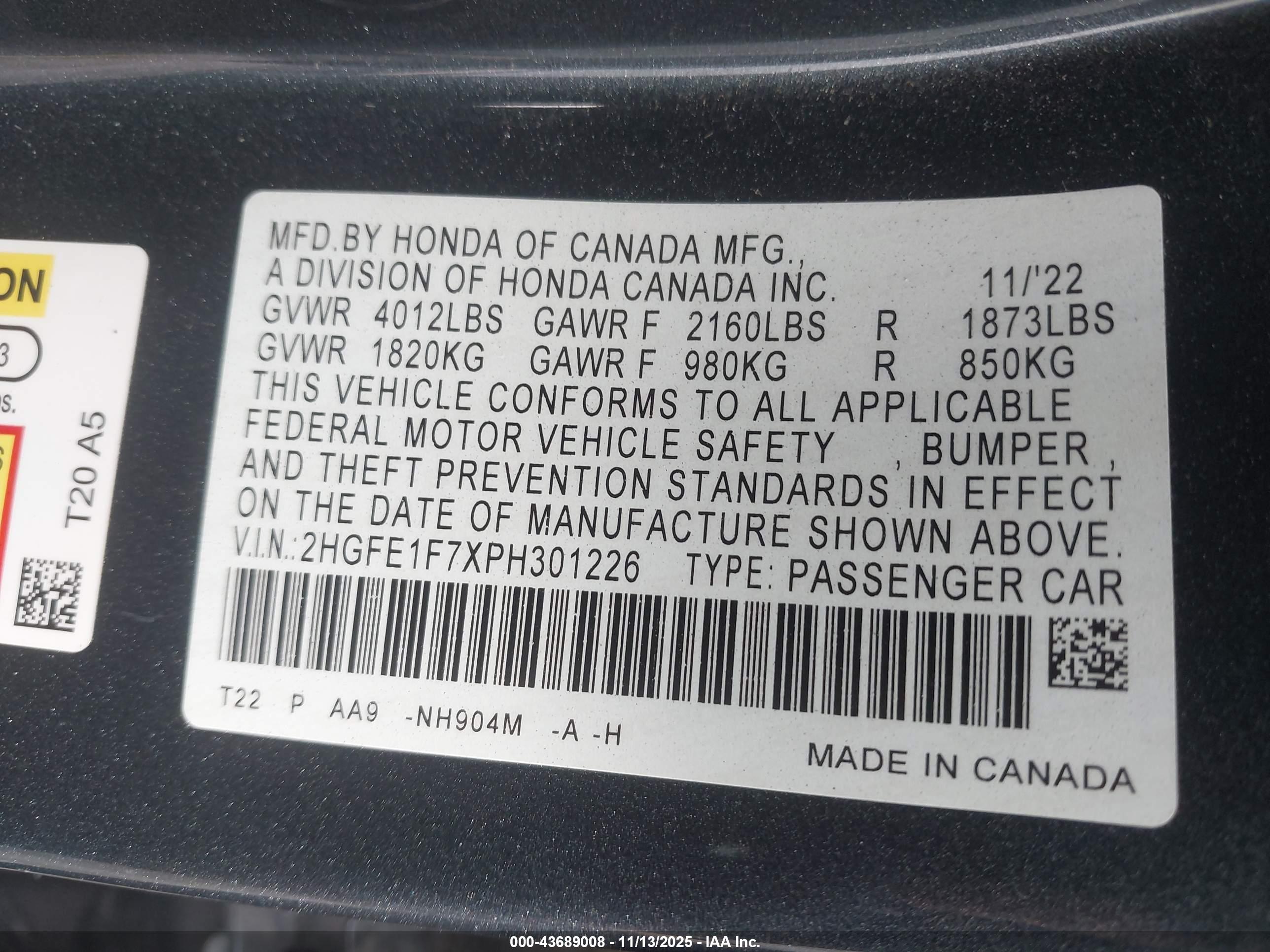 HONDA CIVIC image 9