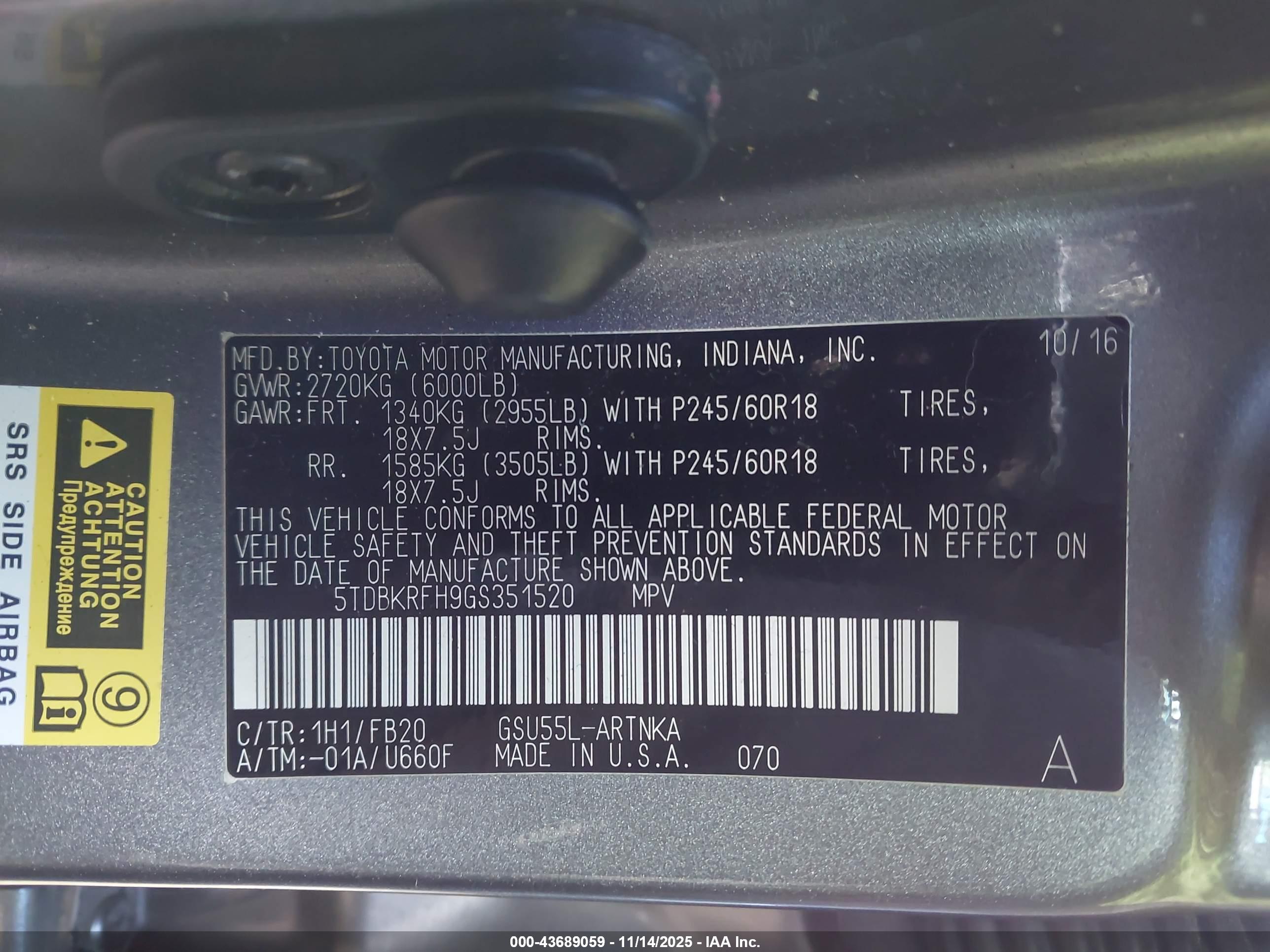 TOYOTA HIGHLANDER image 9