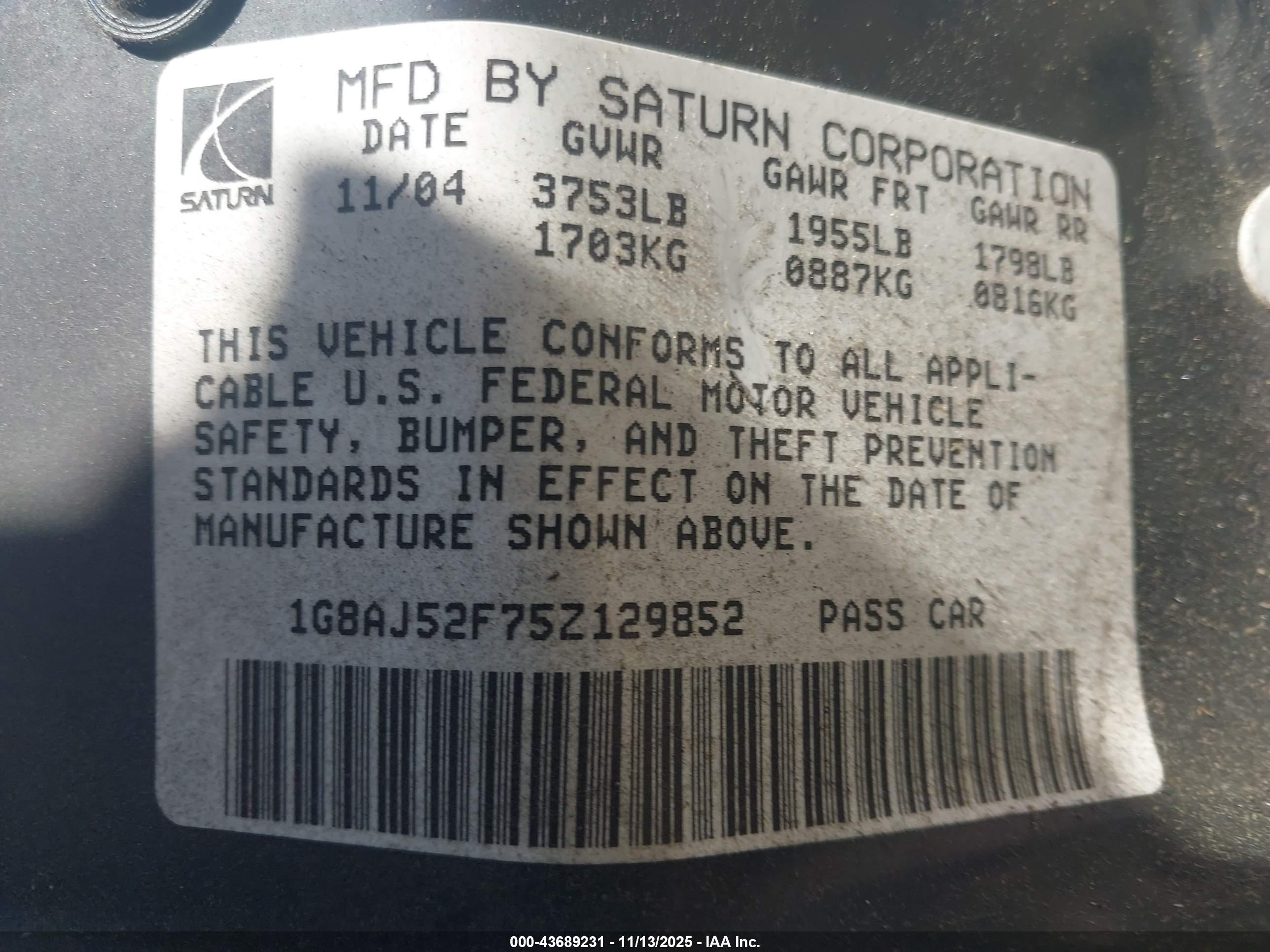 SATURN ION image 9