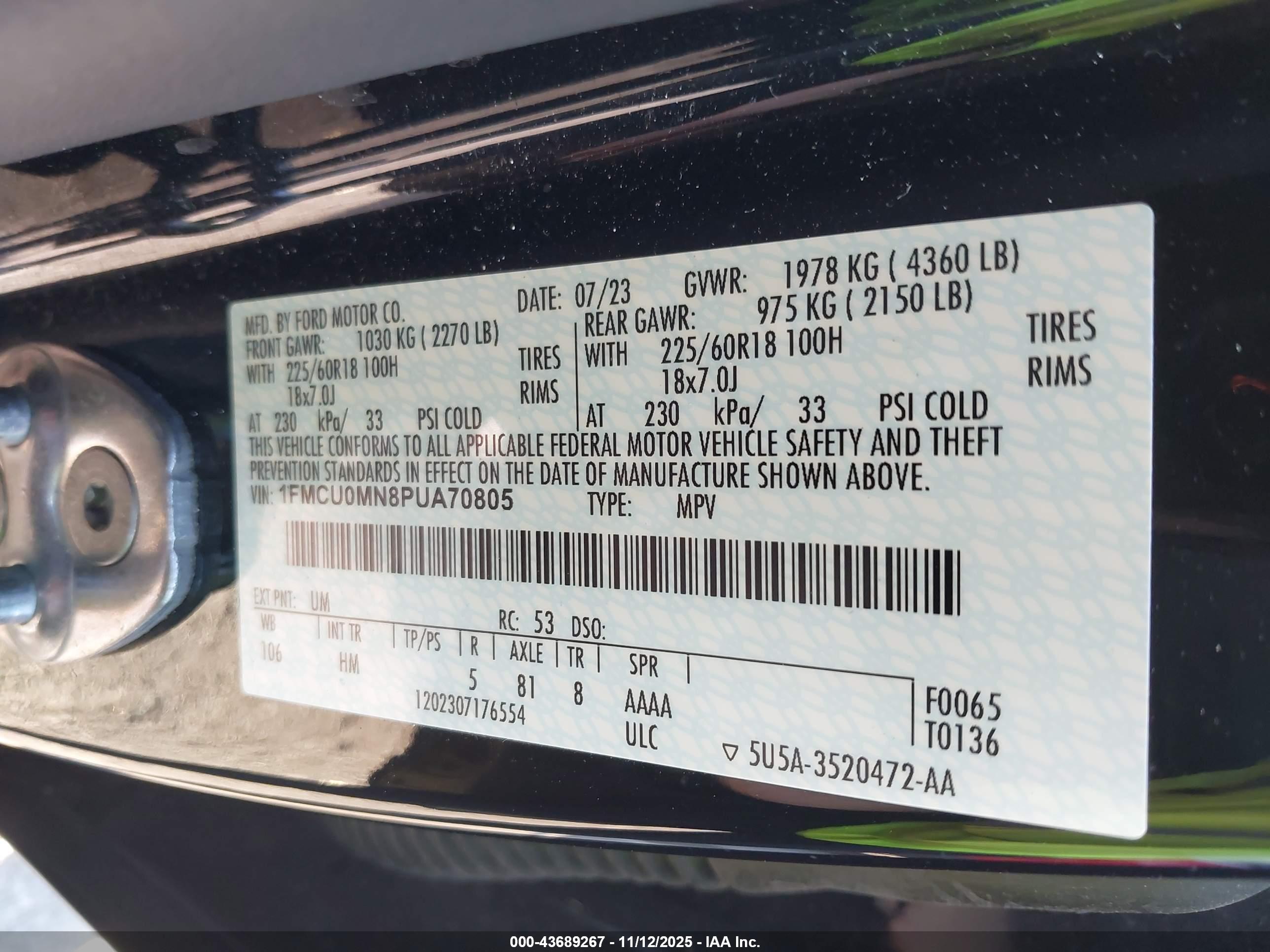 FORD ESCAPE image 9