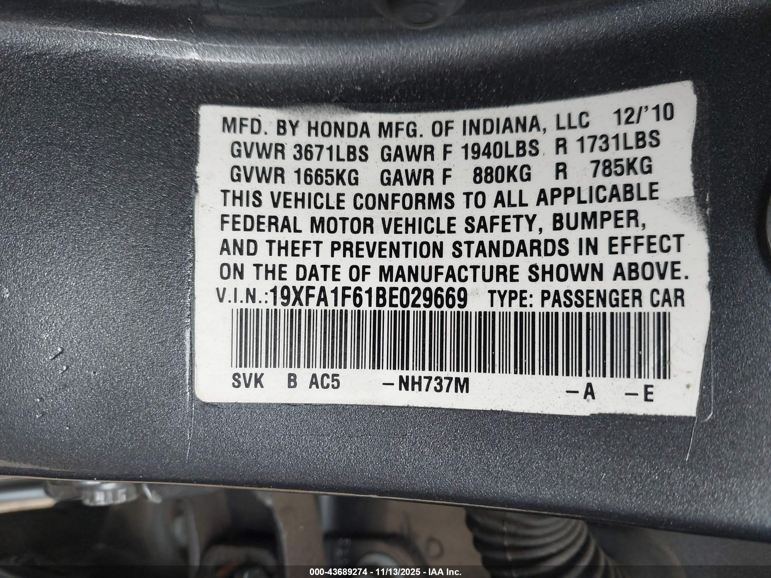 HONDA CIVIC image 9