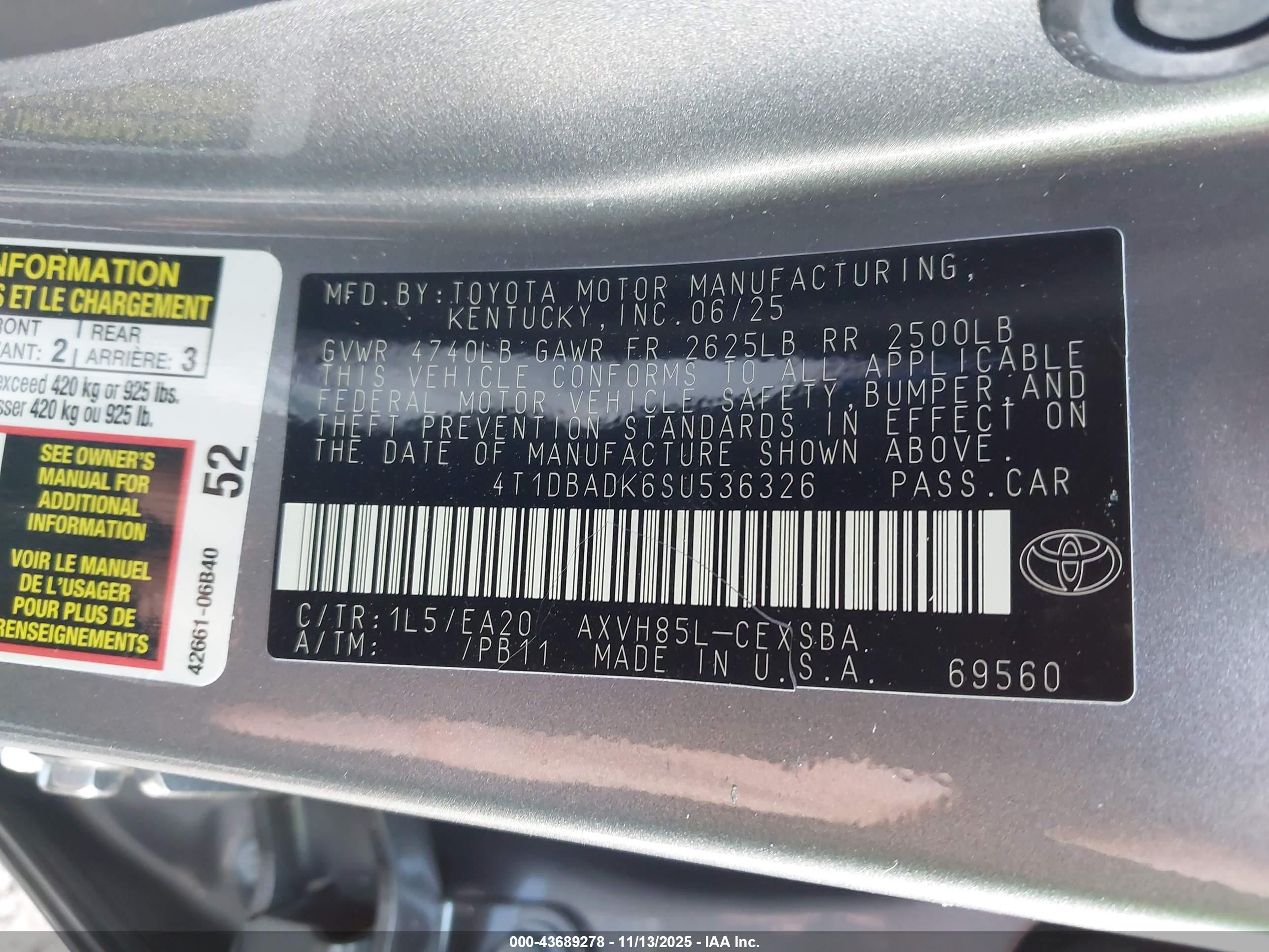 TOYOTA CAMRY image 9