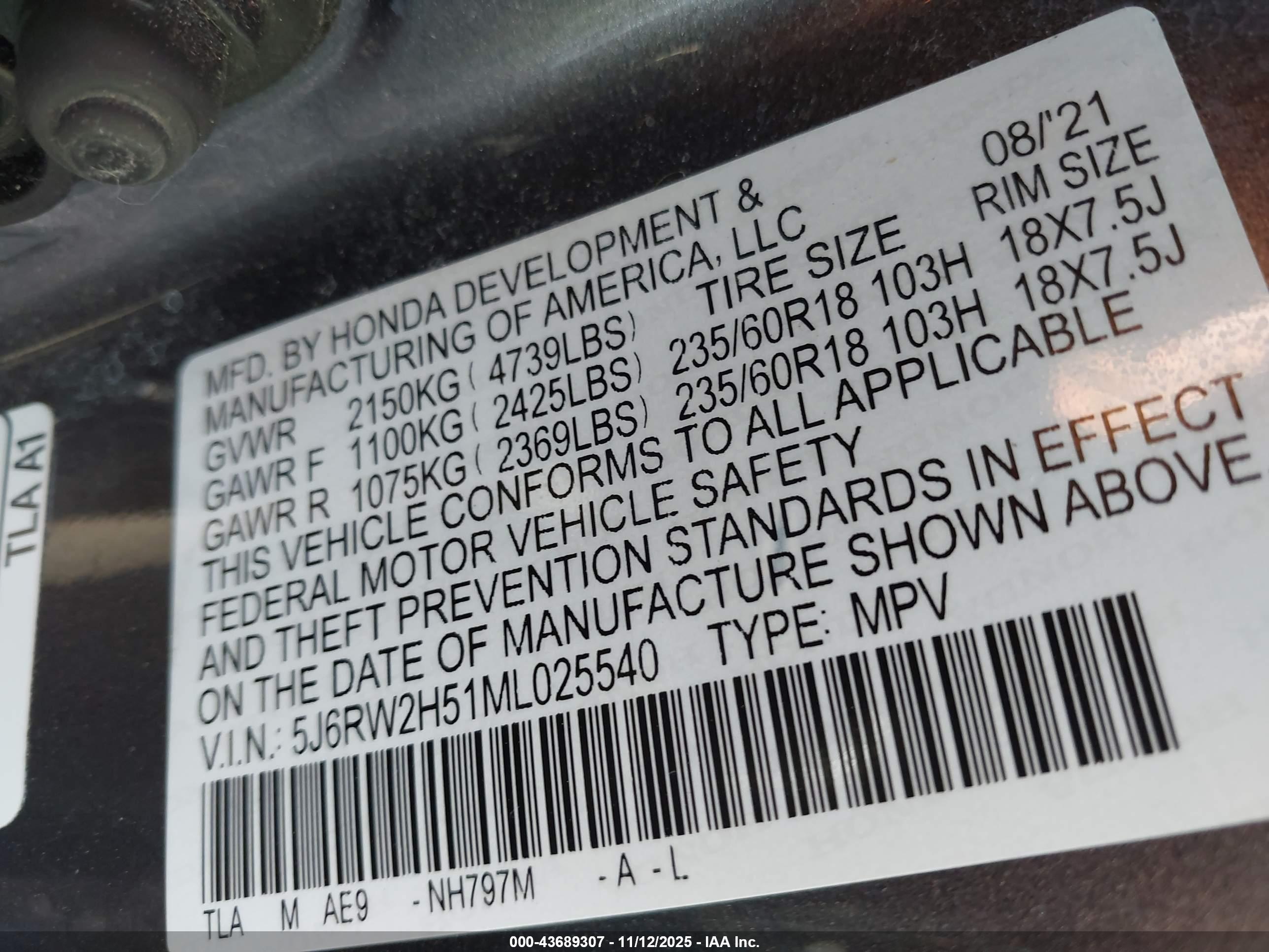HONDA CR-V image 9