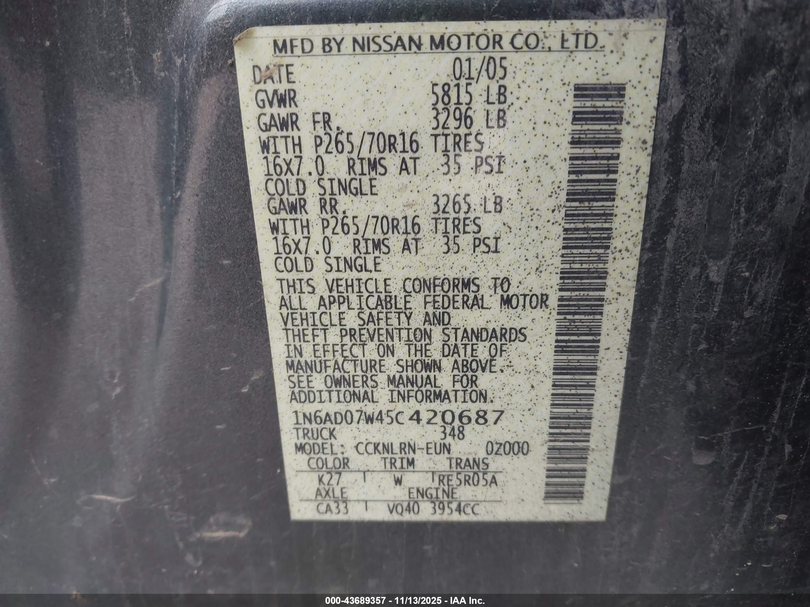 NISSAN FRONTIER image 9