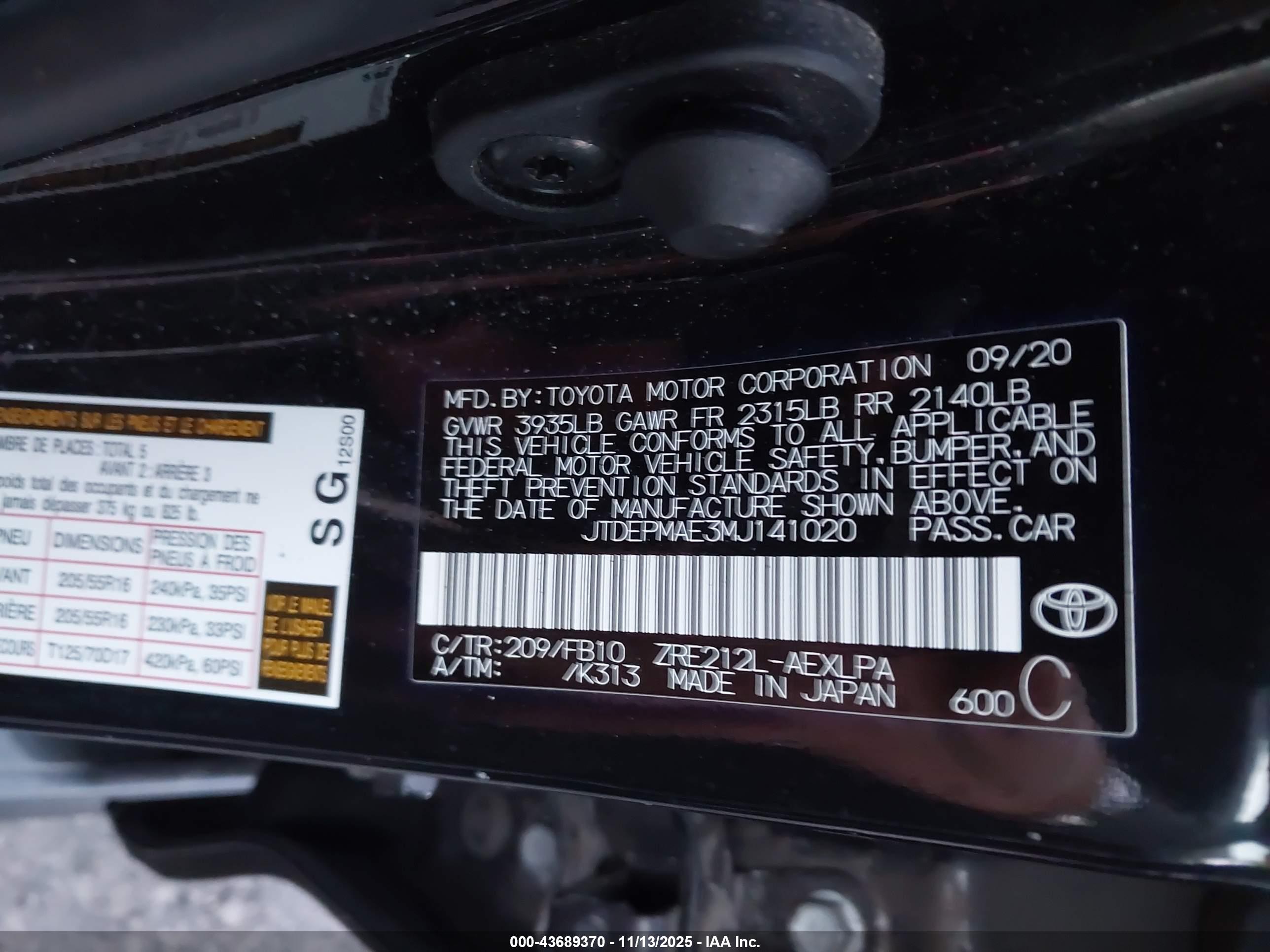 TOYOTA COROLLA image 9