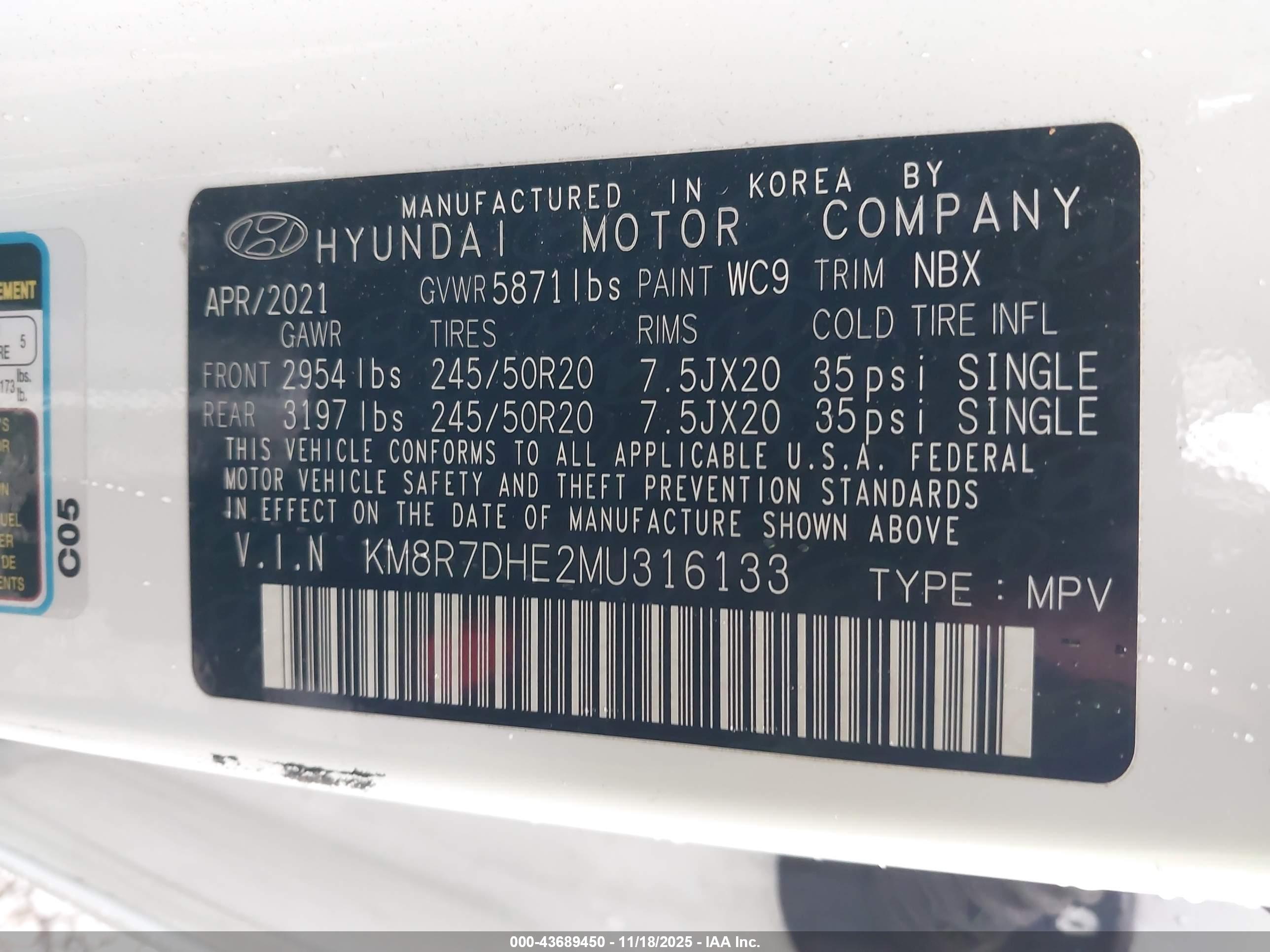 HYUNDAI PALISADE image 9