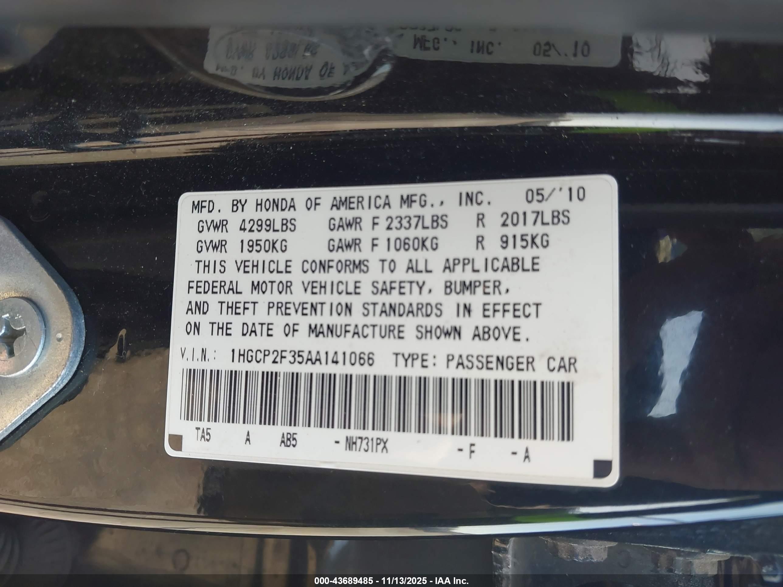 HONDA ACCORD image 9