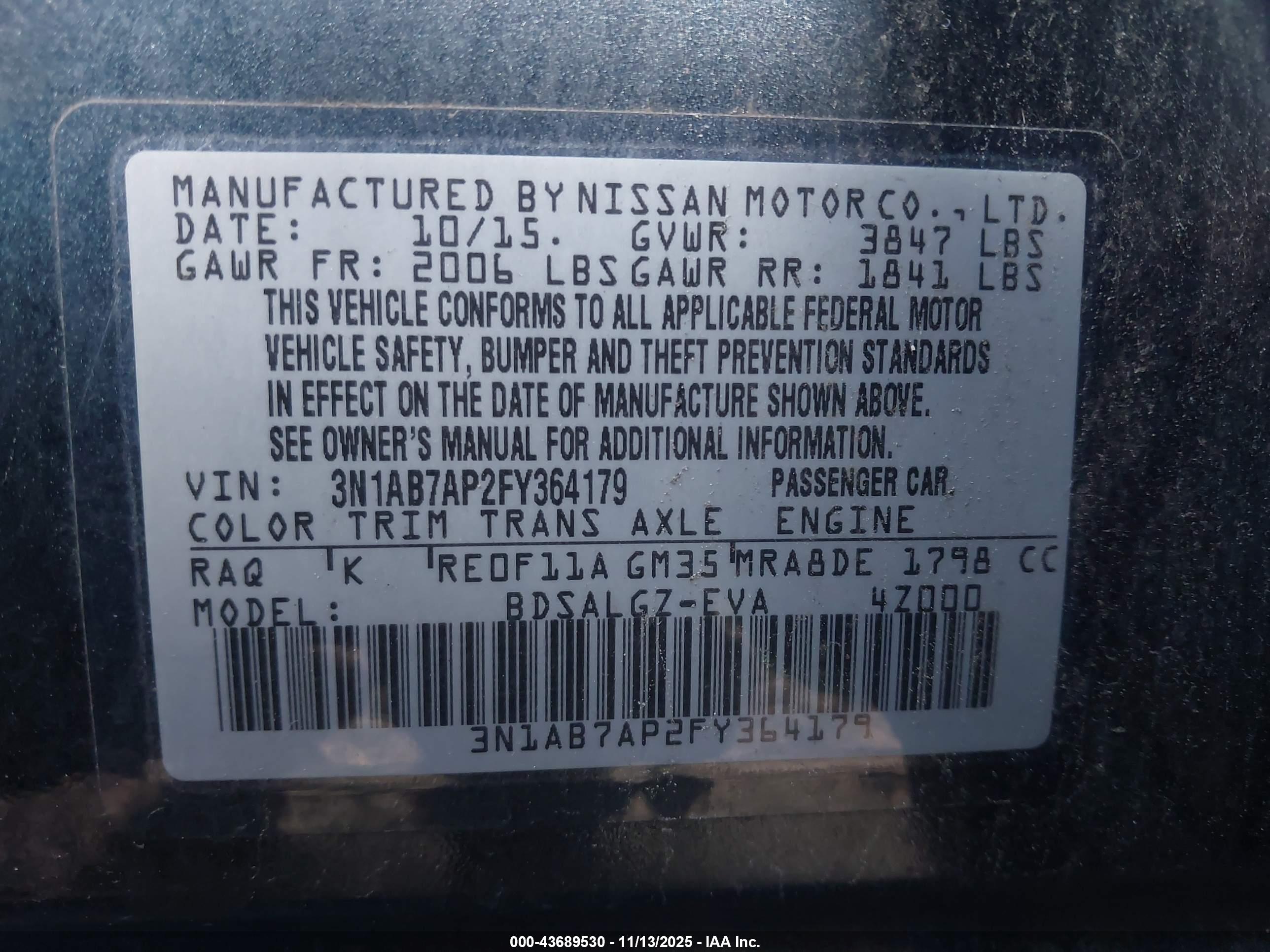 NISSAN SENTRA image 9