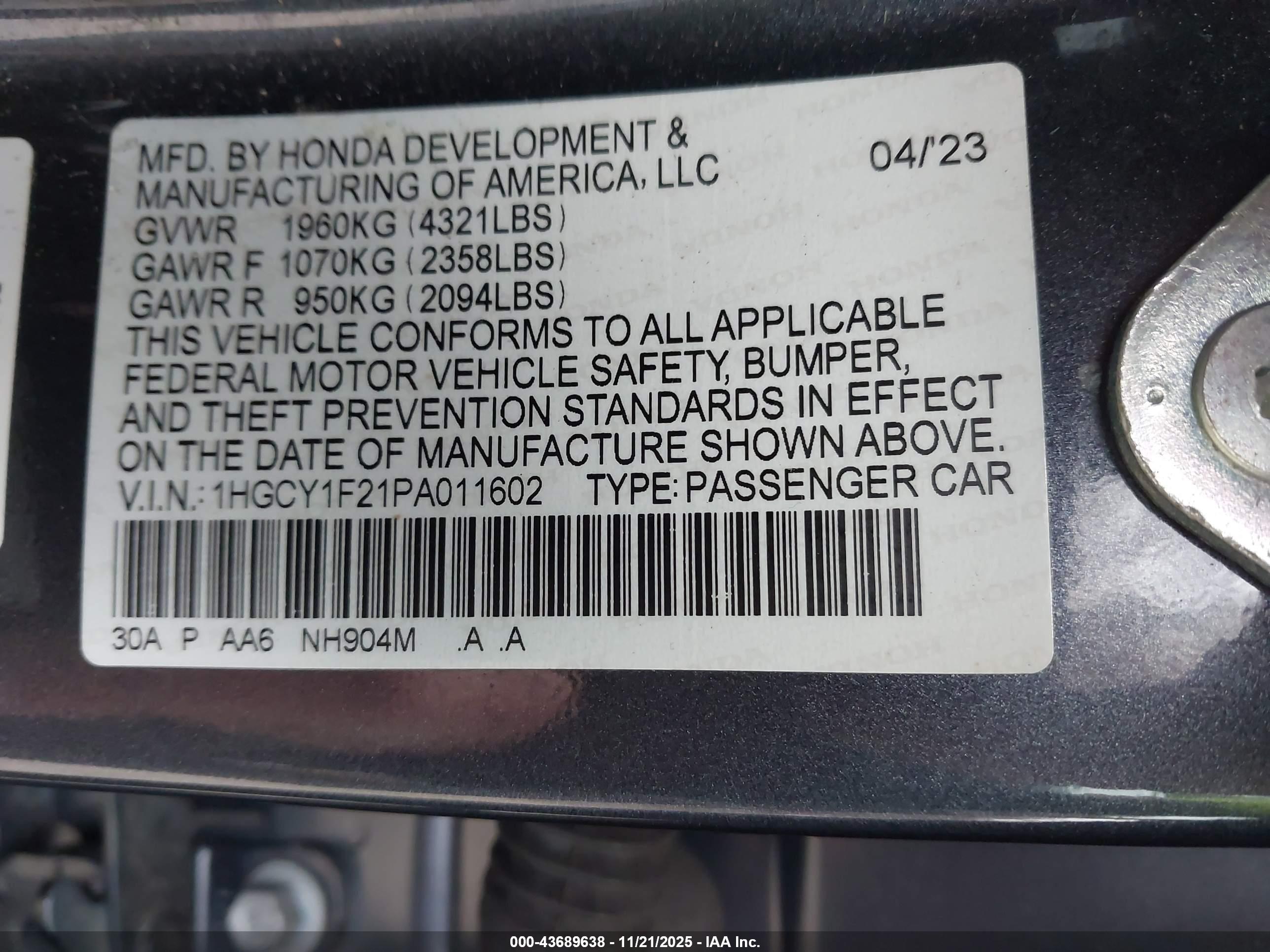 HONDA ACCORD image 9