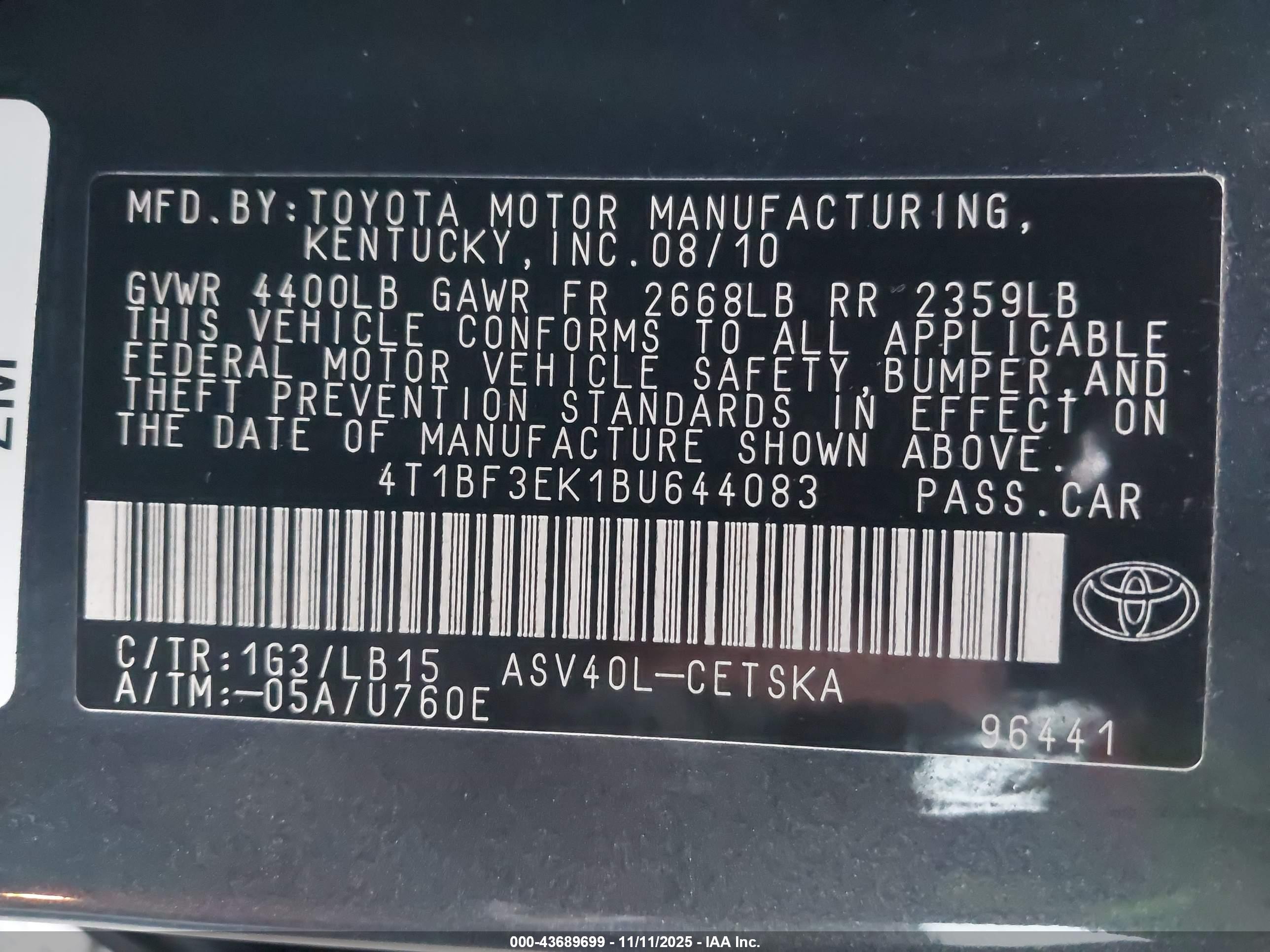 TOYOTA CAMRY image 9
