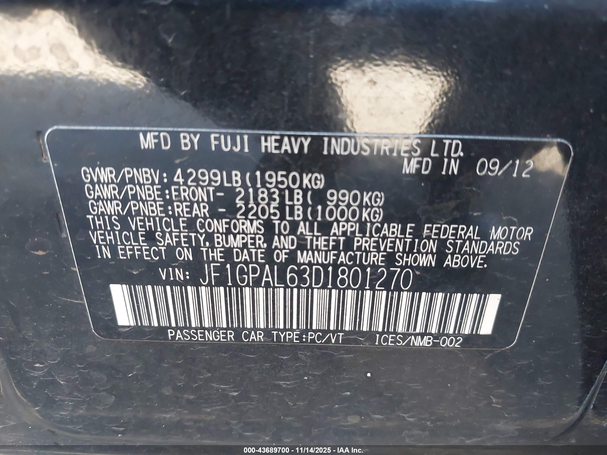 SUBARU IMPREZA image 9