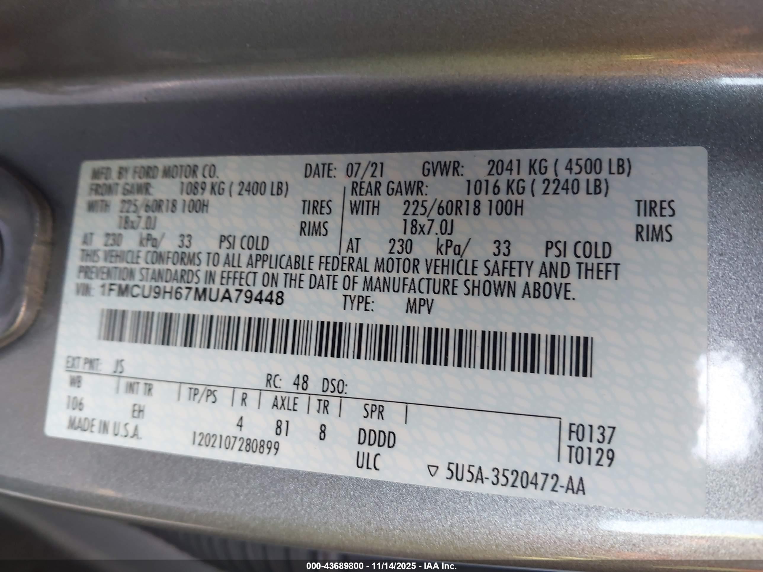 FORD ESCAPE image 9
