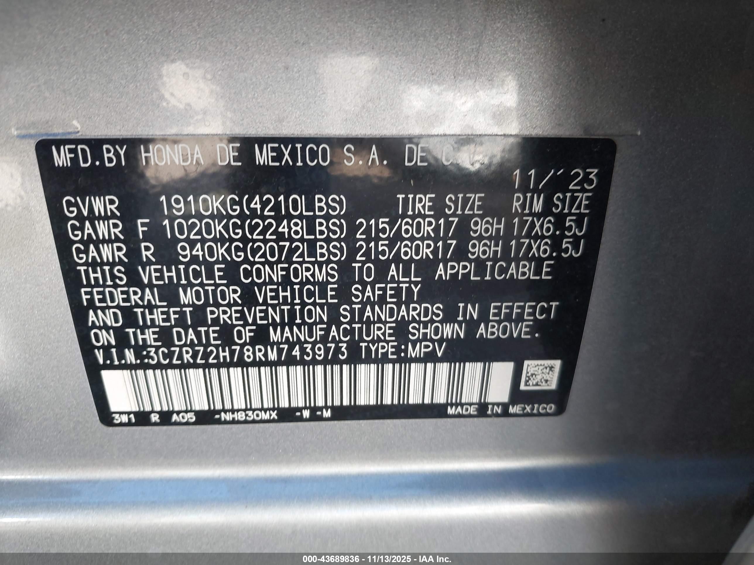 HONDA HR-V image 9