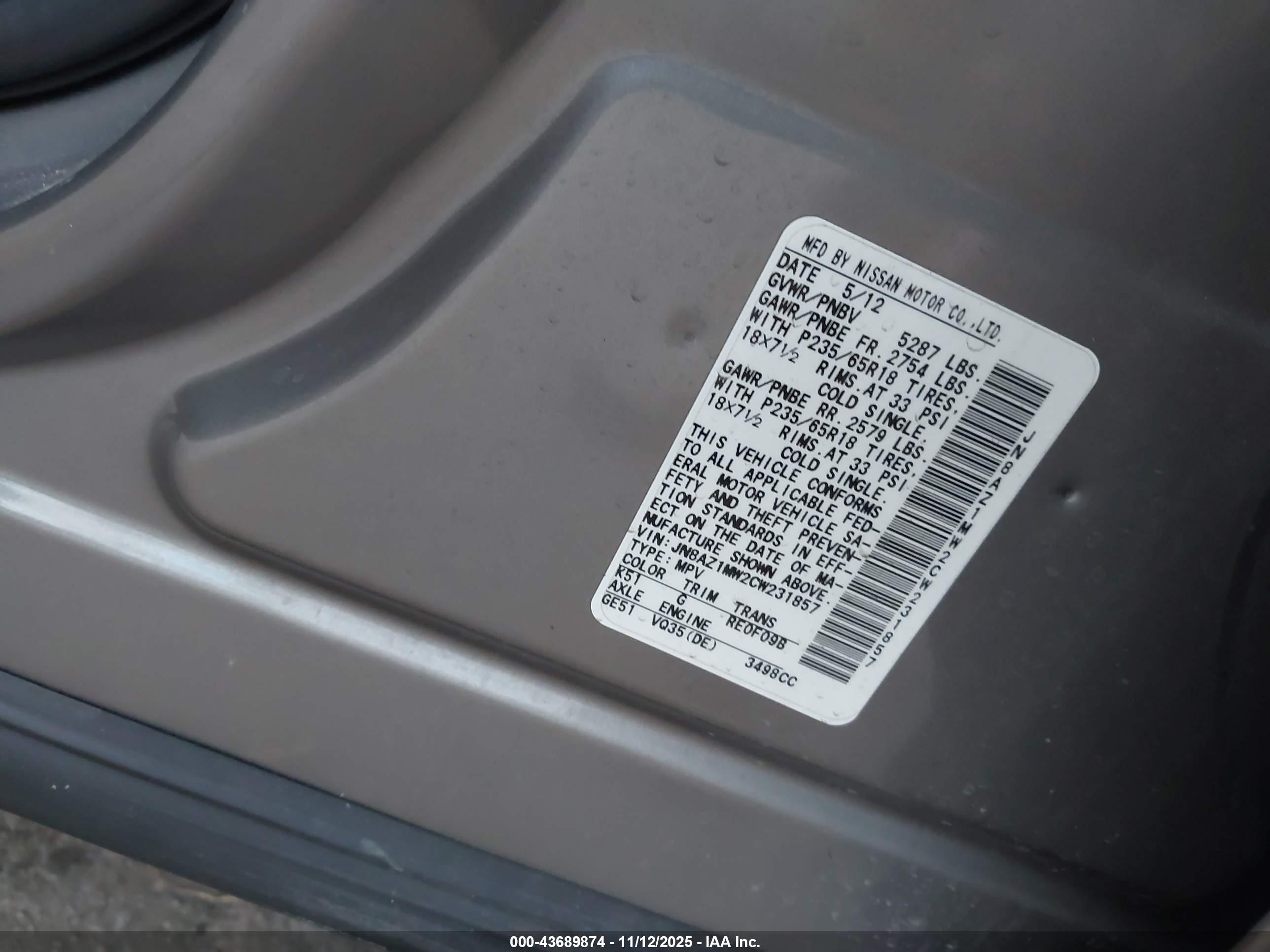 NISSAN MURANO image 9