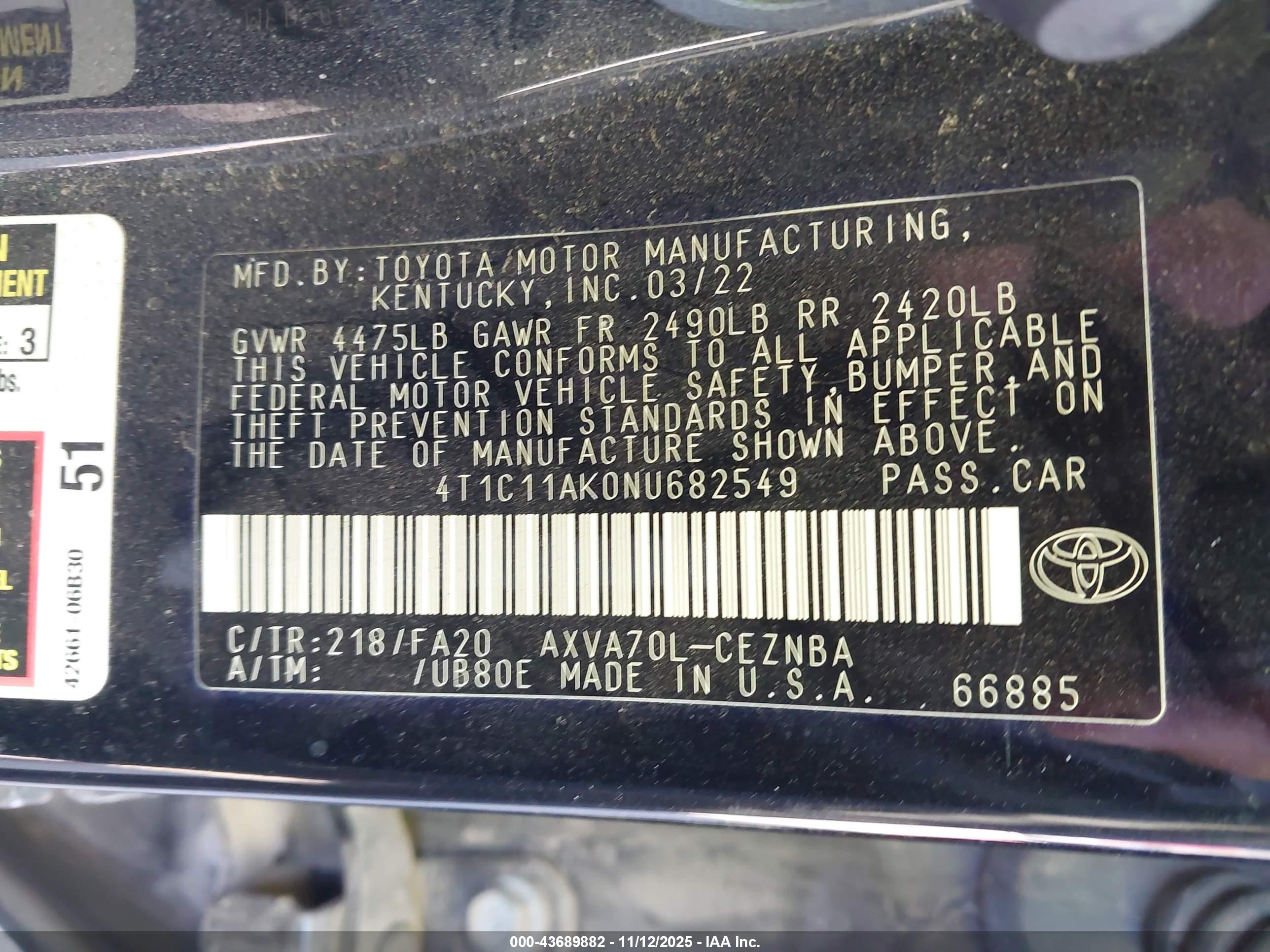 TOYOTA CAMRY image 9